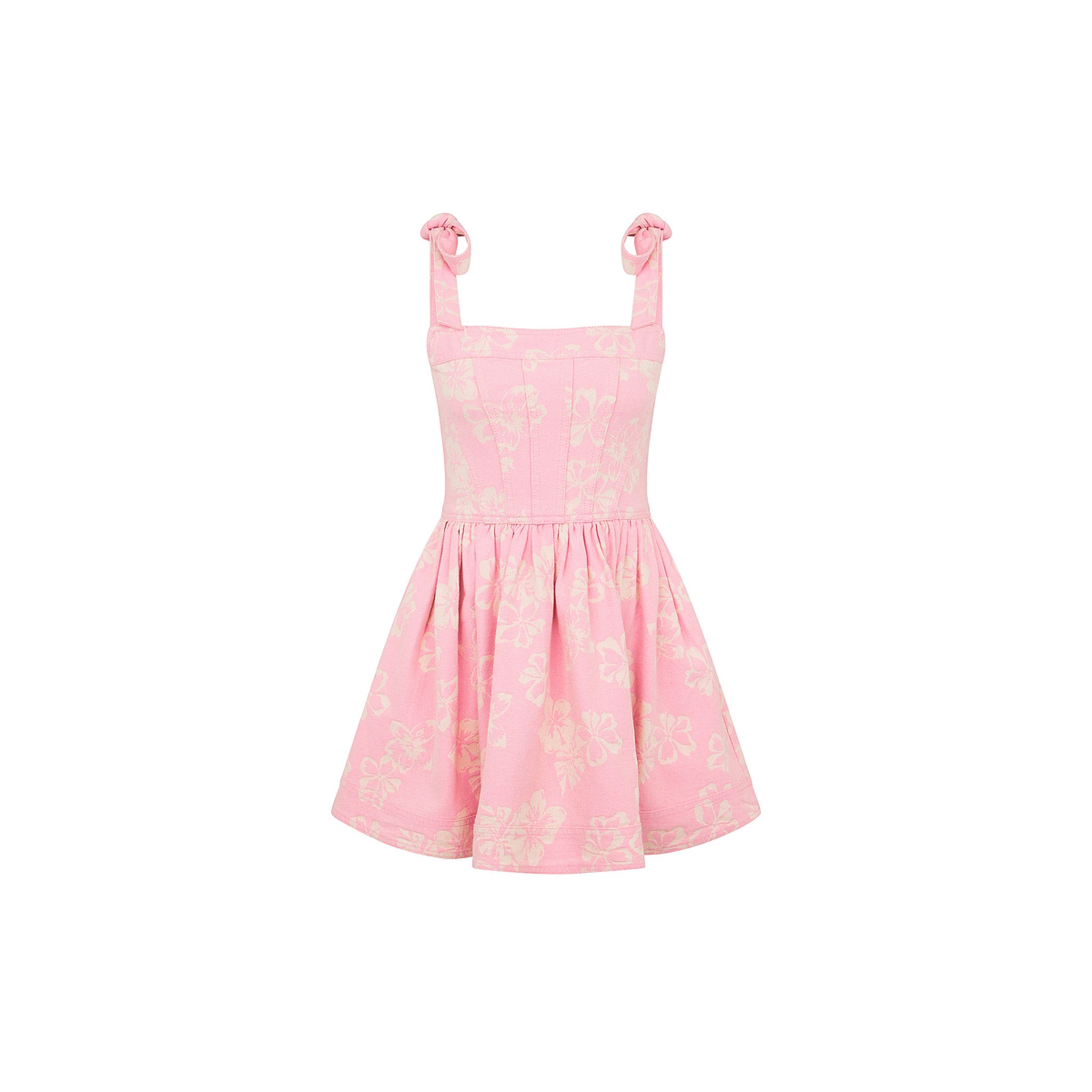 Ruffle Corset Mini Dress - Pixie Denim