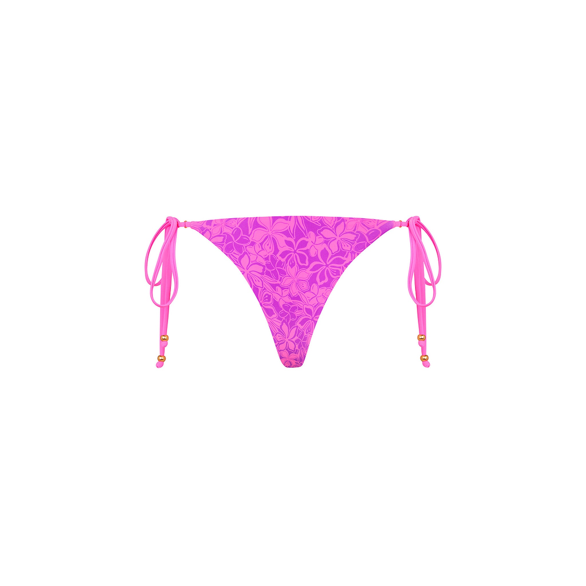 Thong Tie Side Bikini Bottom - Bubble Berry - Image 10