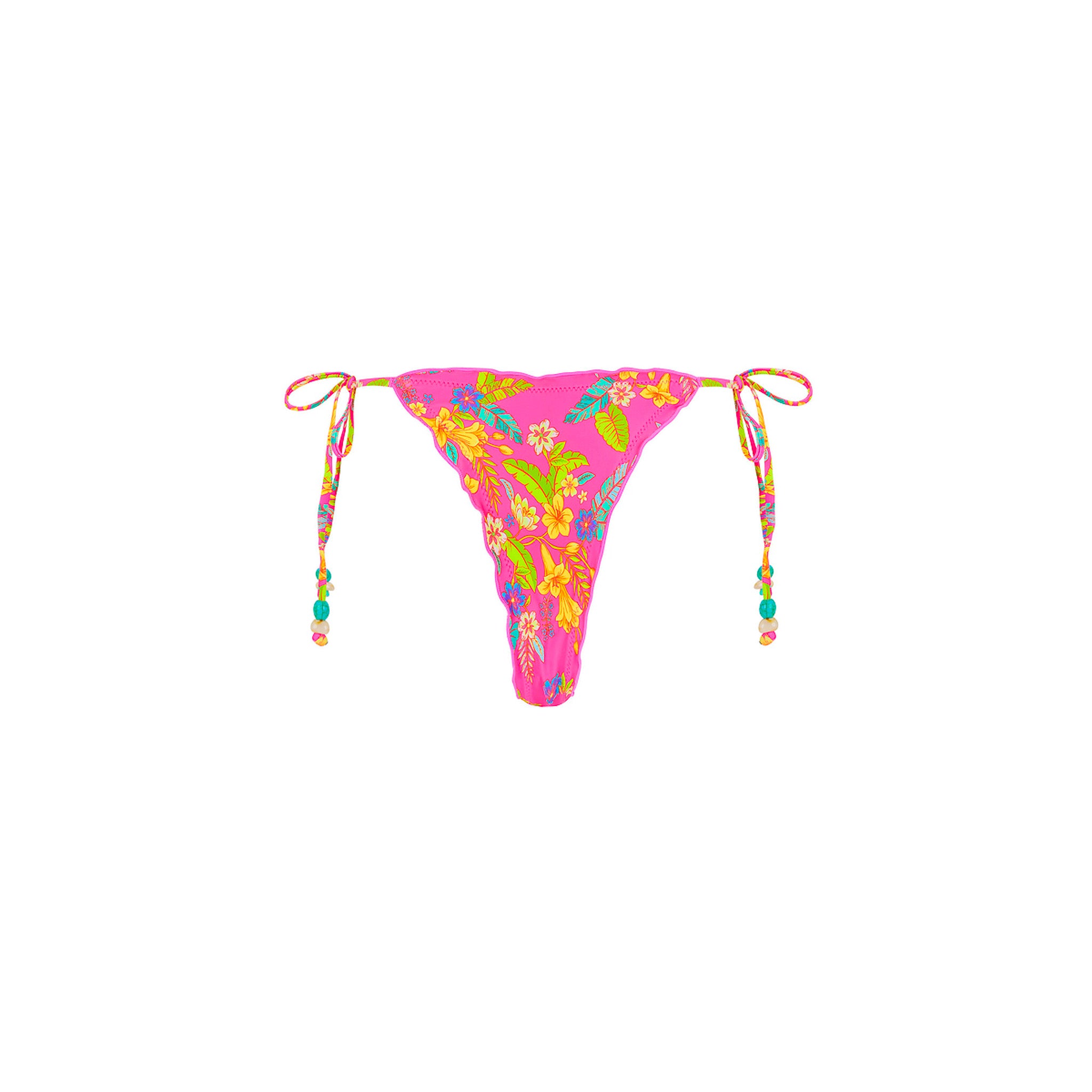 Lettuce Edge Thong Tie Bikini Bottom - Viva Vacation - Image 11