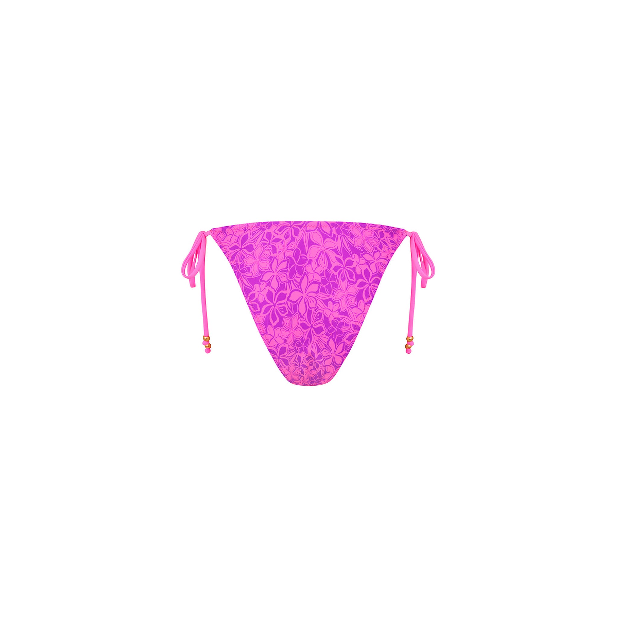 Ring Cheeky Tie Bikini Bottom - Bubble Berry - Image 8