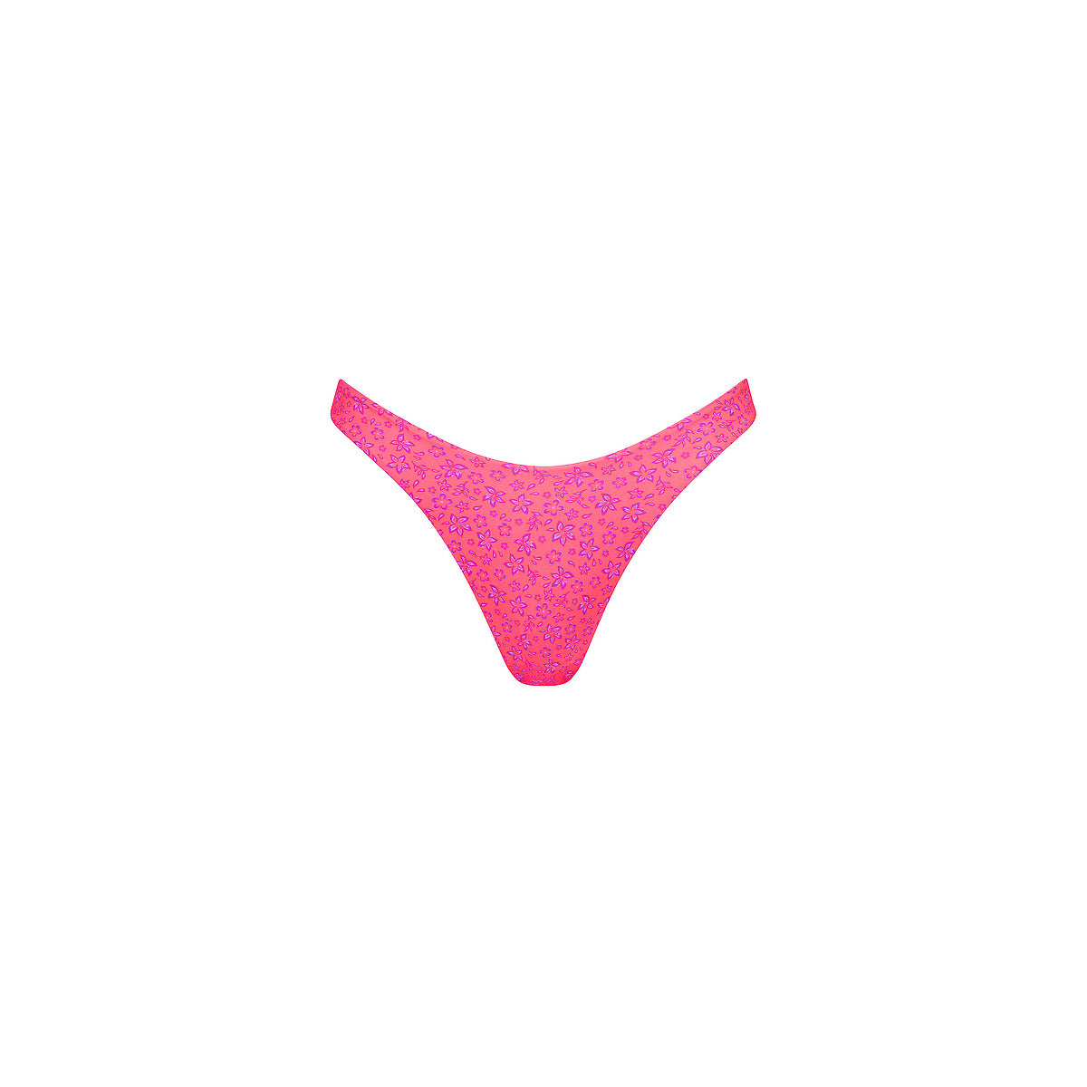 Gathered Deep V Thong Bikini Bottom - Kiss Me