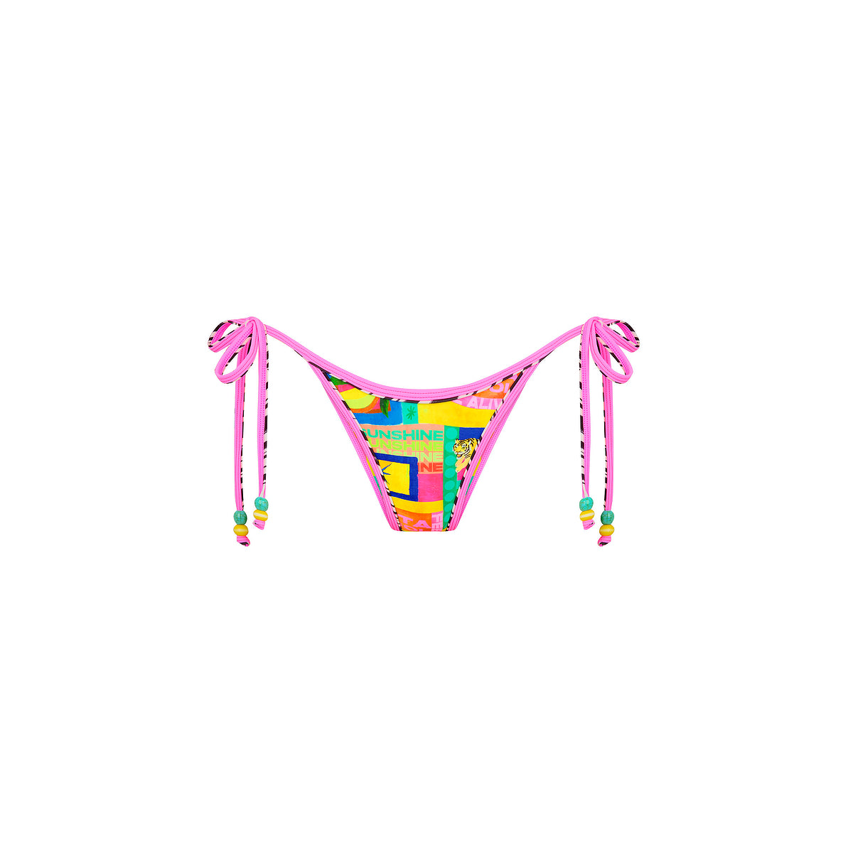 Double Bind Cheeky Tie Bikini Bottom - Sun Honey