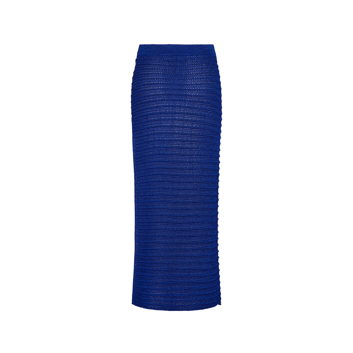 Metallic Knit Maxi Skirt - Blue Lagoon - Image 8