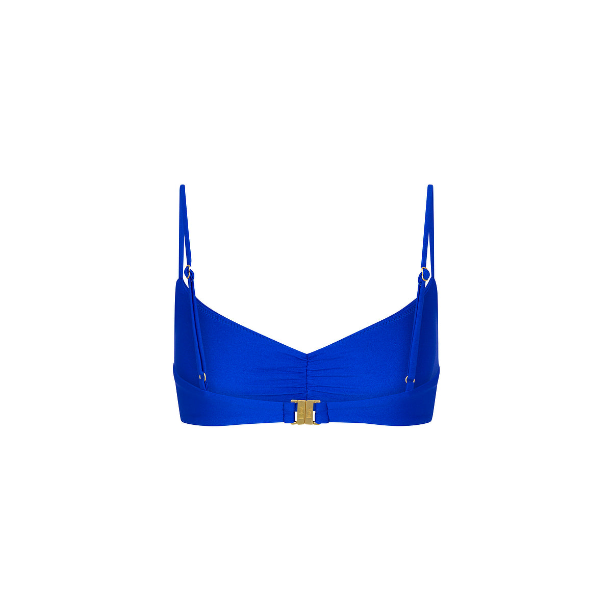Gathered Mini Crop Bikini Top - Blue Lagoon - Image 9