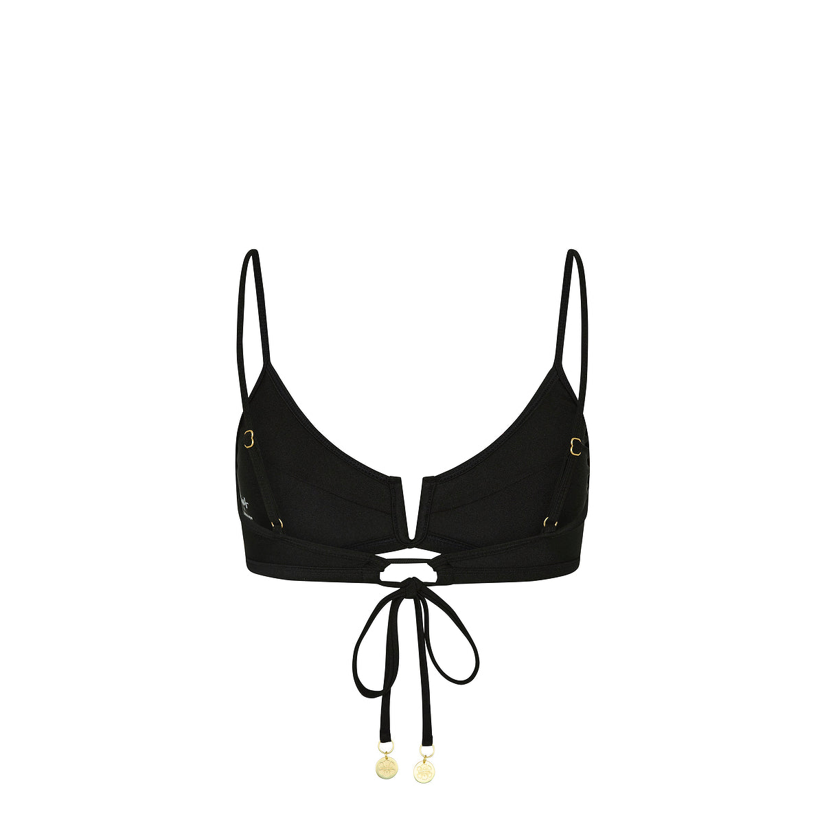 Bind Slim V Crop Bikini Top - Twilight Black - Image 9