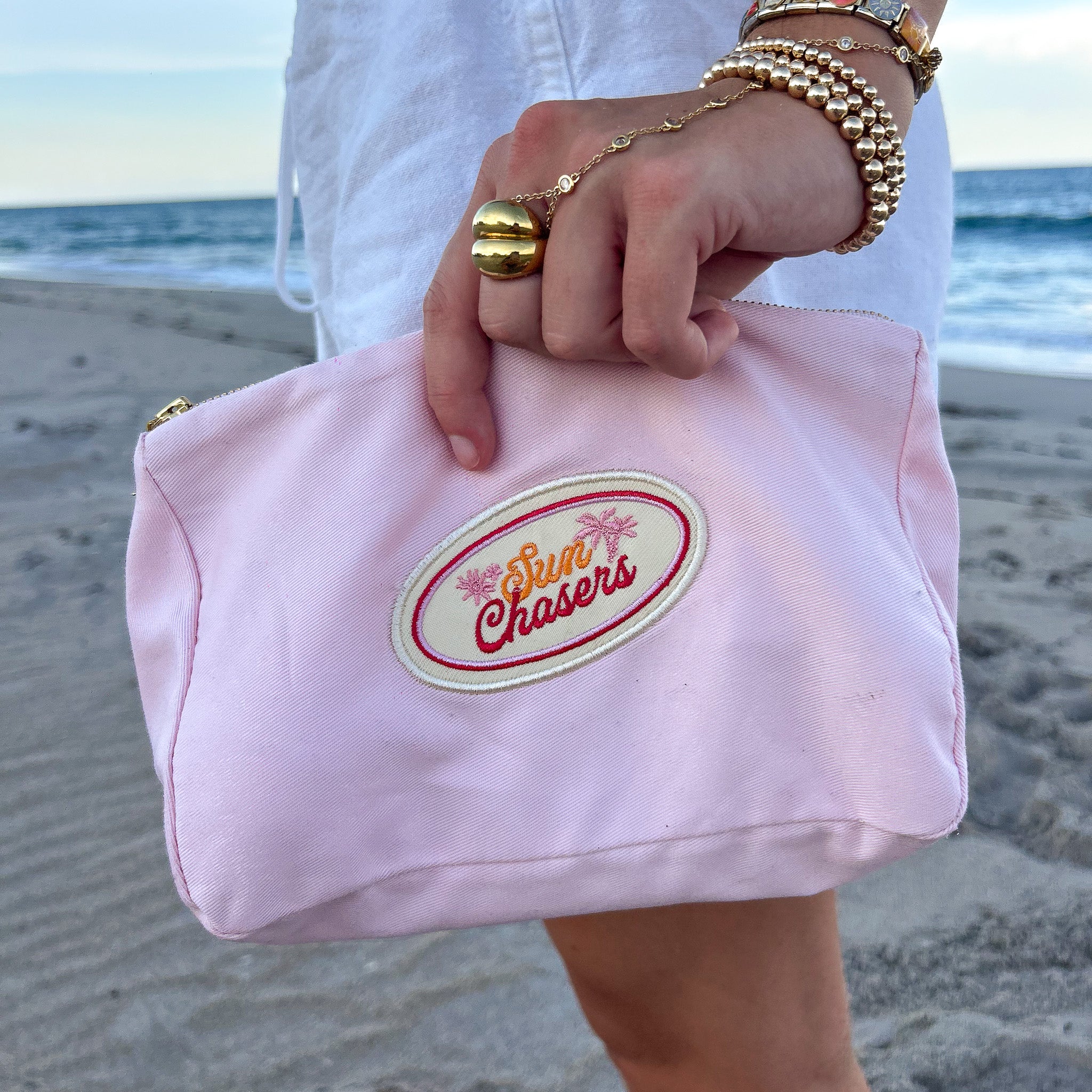 Beach Pouch - Pink Prosecco - Image 9