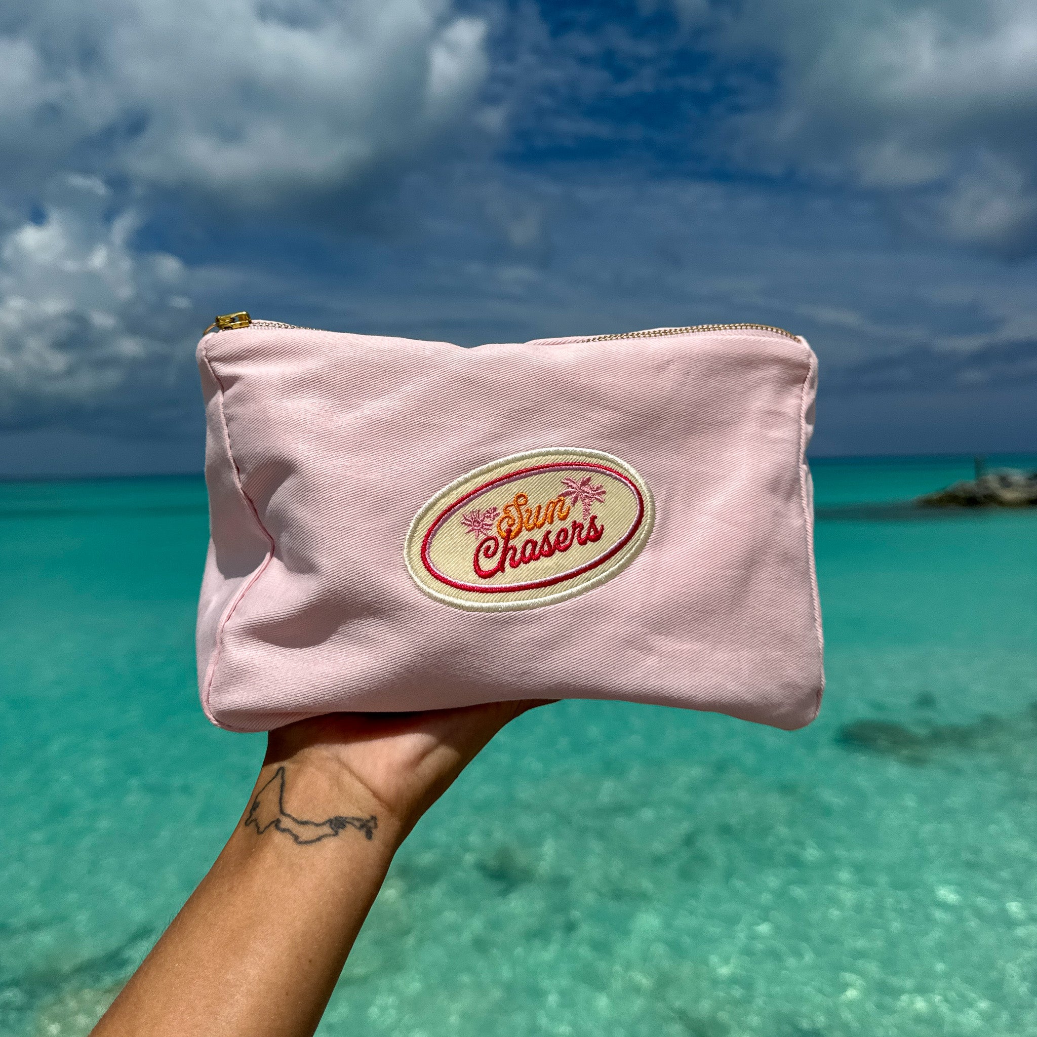 Alternative view of Beach Pouch - Pink Prosecco