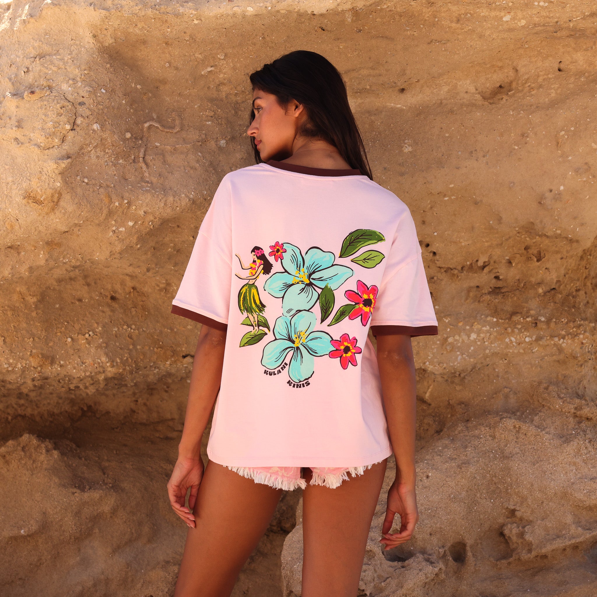 Alternative view of Boyfriend Bind Tee - Luna Belle