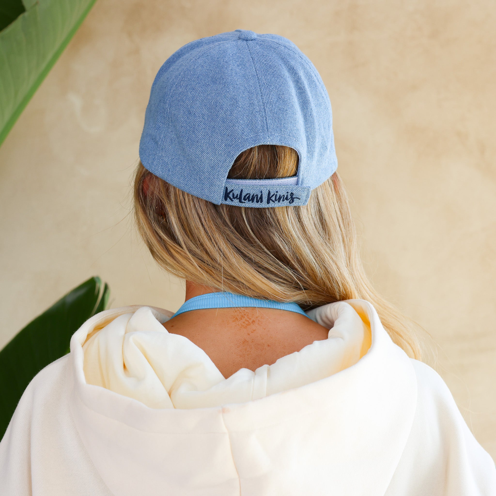 Denim Embroidered Cap - Tropical Vibes - Image 5