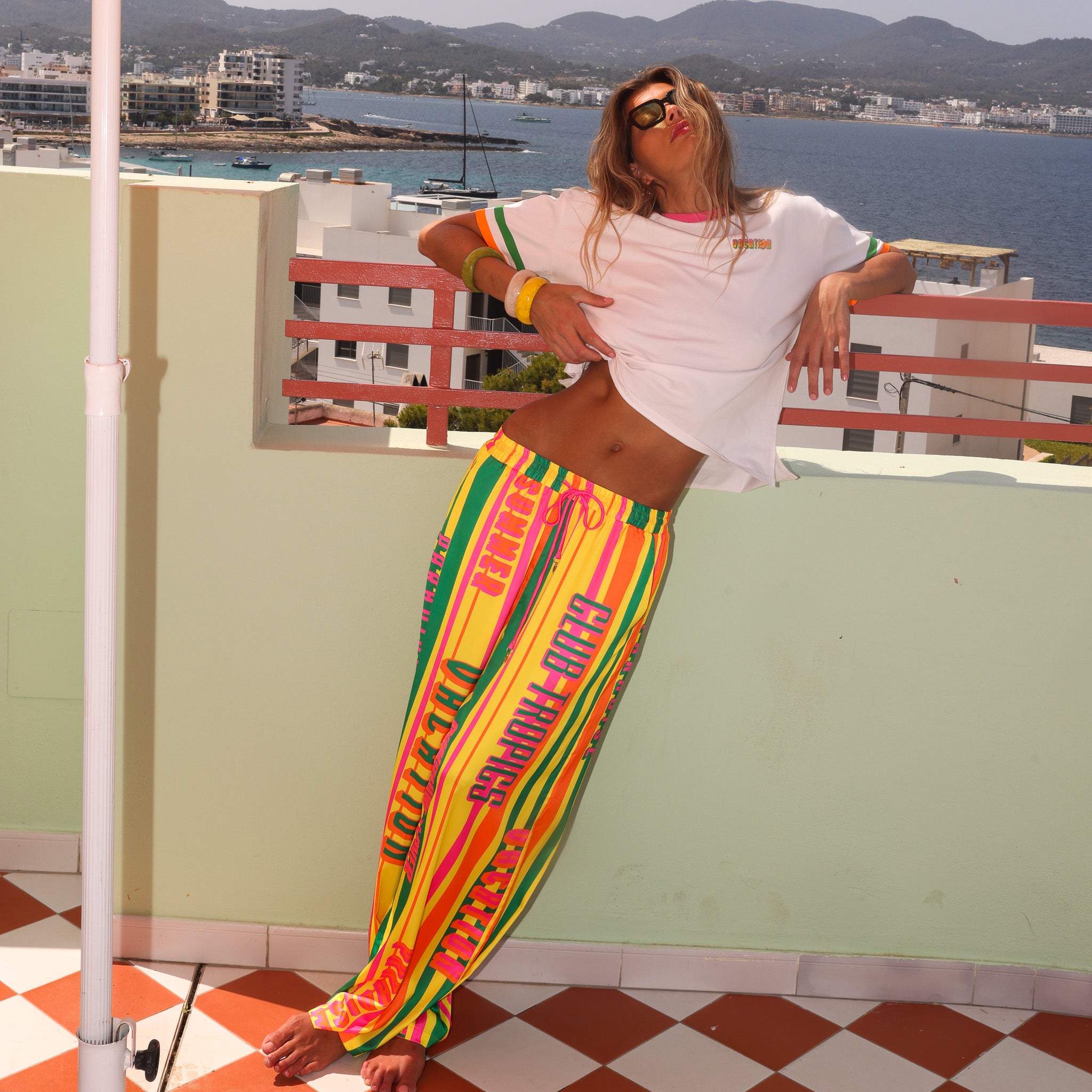 Alternative view of Drawstring Resort Pants - Sunshine Lover