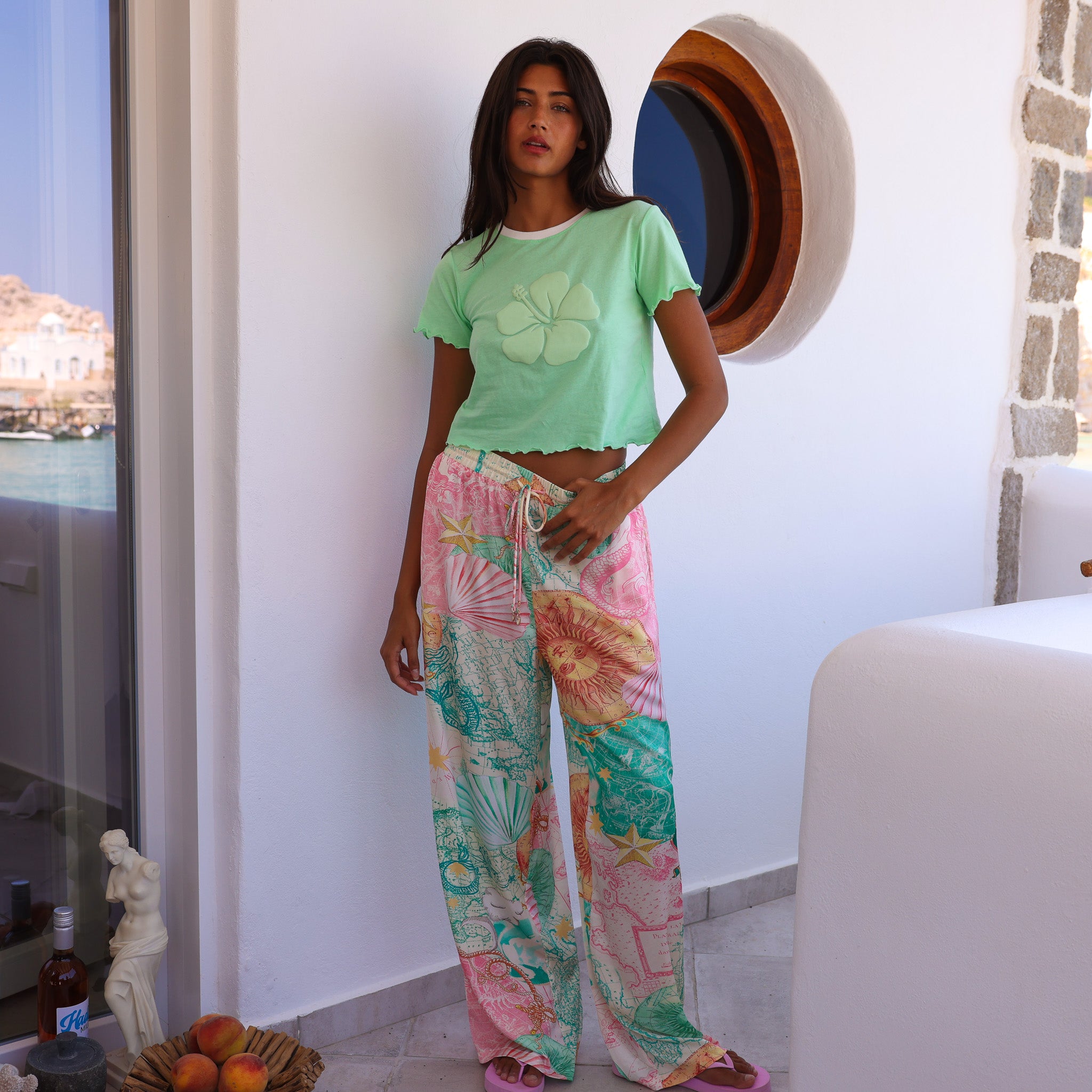 Lettuce Cropped Mini Tee - Apple Sorbet - Image 7