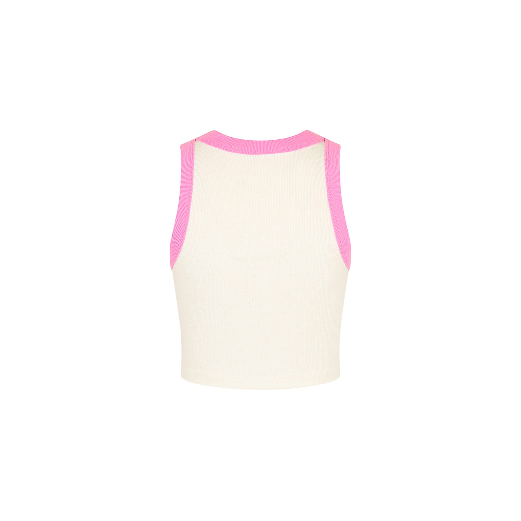 Embroidered Crop Tank Top - Island Rose - Image 8