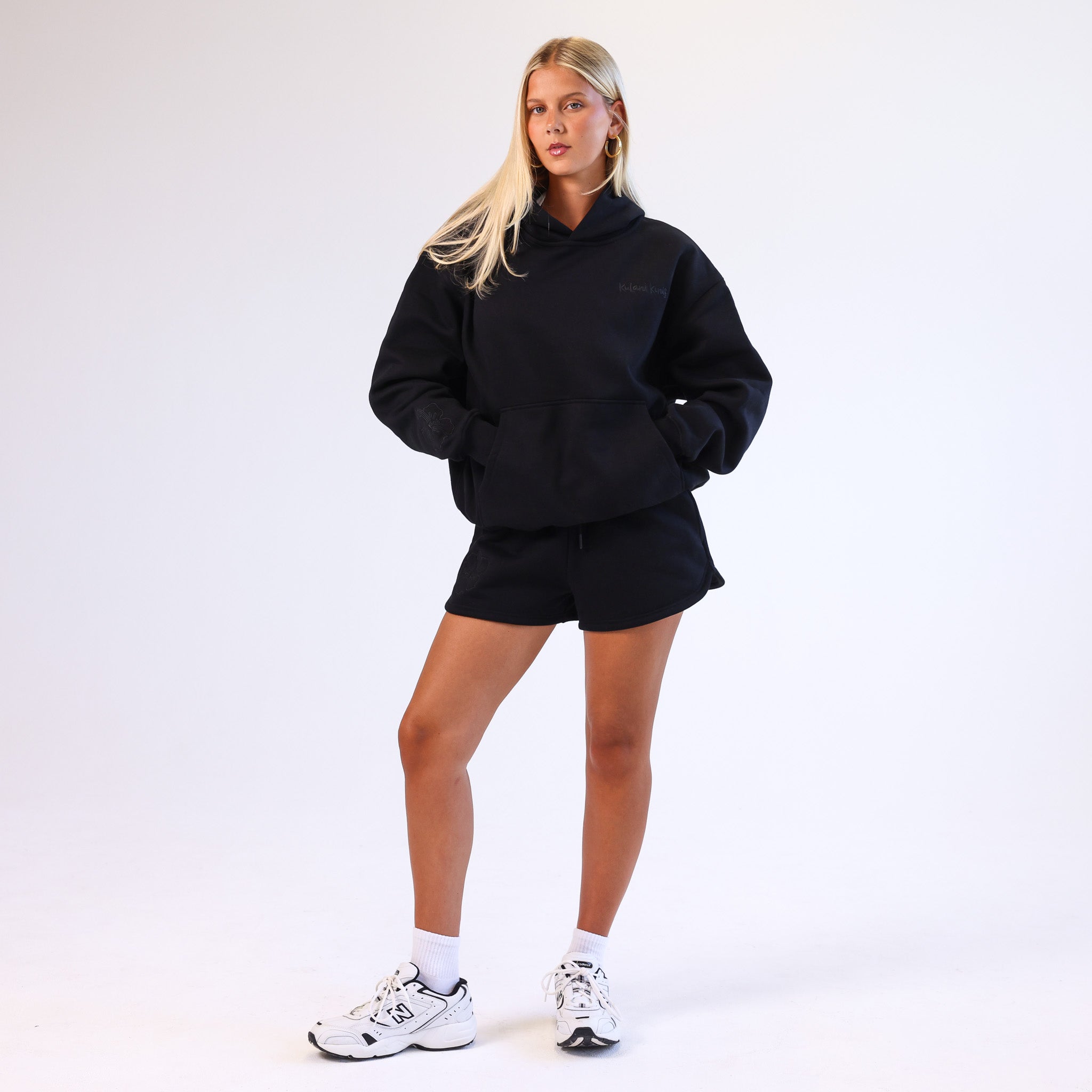 Embroidered Hoodie - Twilight Black - Image 7