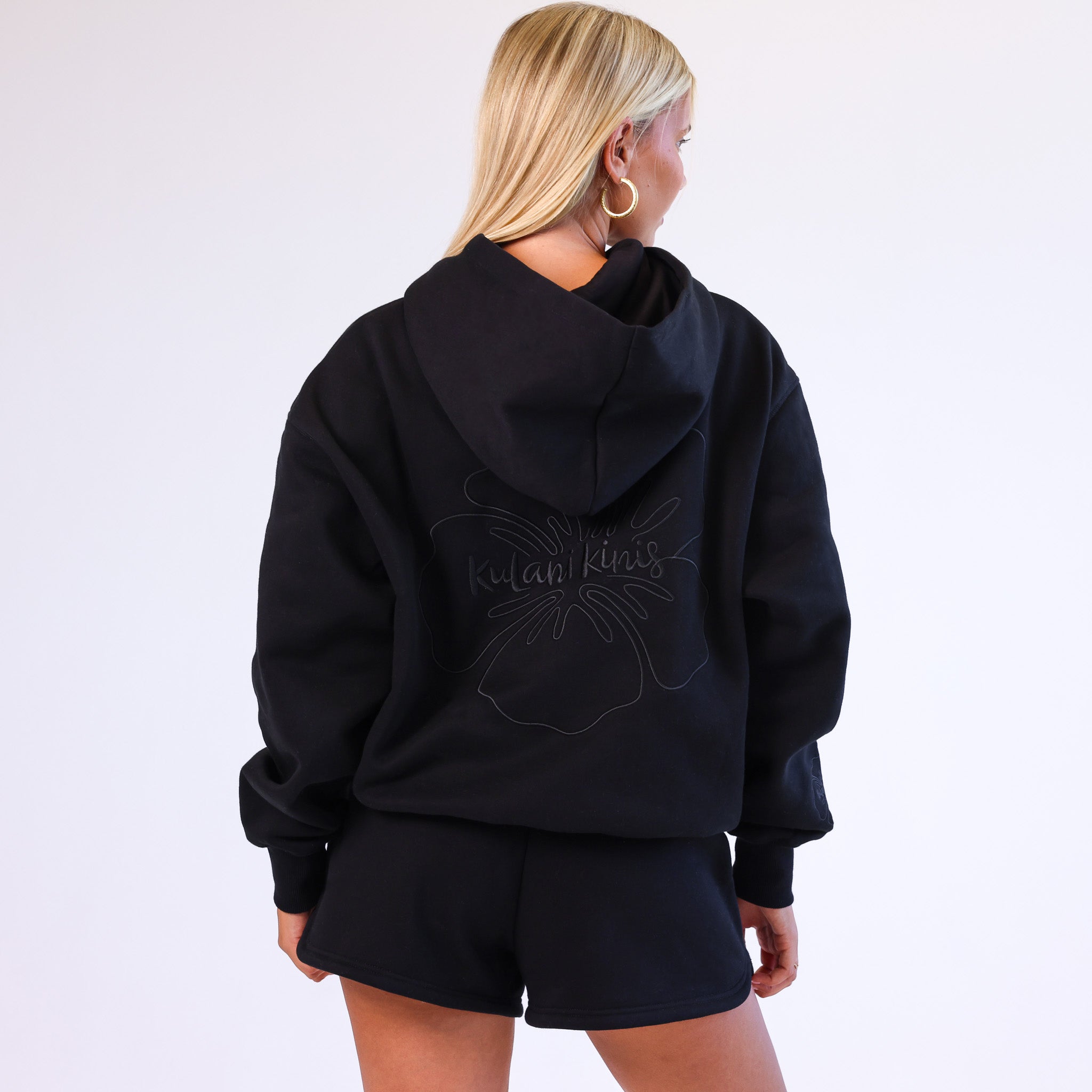 Embroidered Hoodie - Twilight Black - Image 4