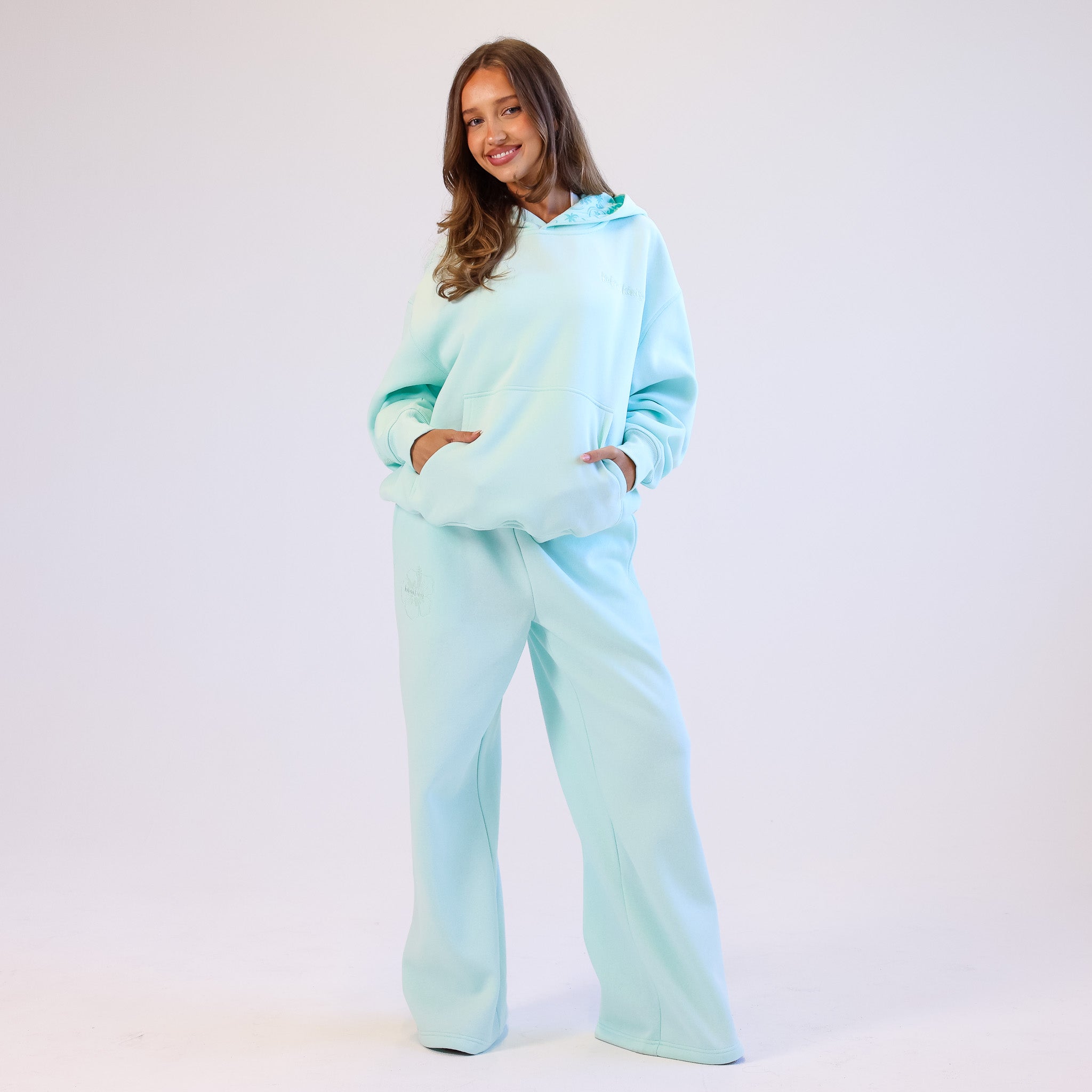 Embroidered Hoodie - Jelly Mint - Image 7