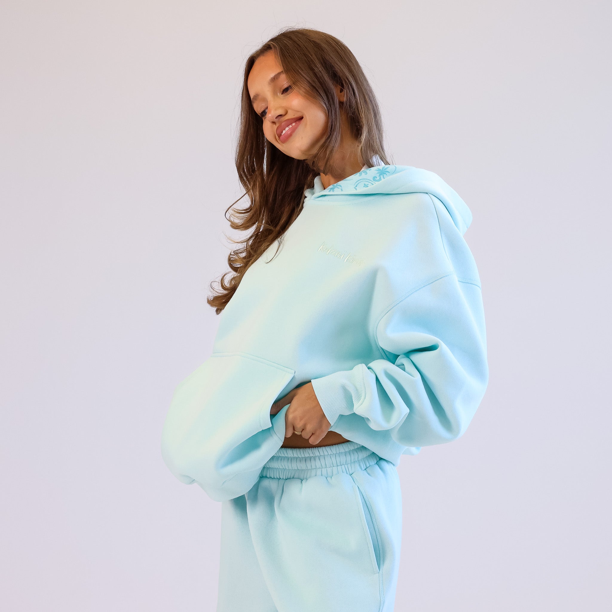 Embroidered Hoodie - Jelly Mint - Image 10
