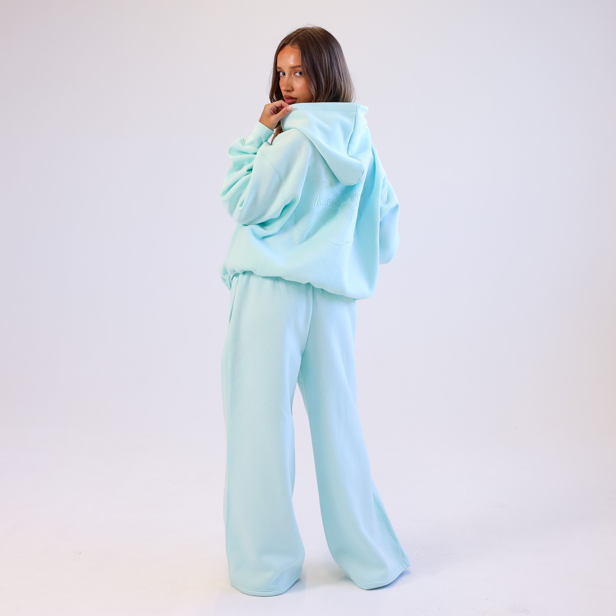 Embroidered Hoodie - Jelly Mint - Image 8