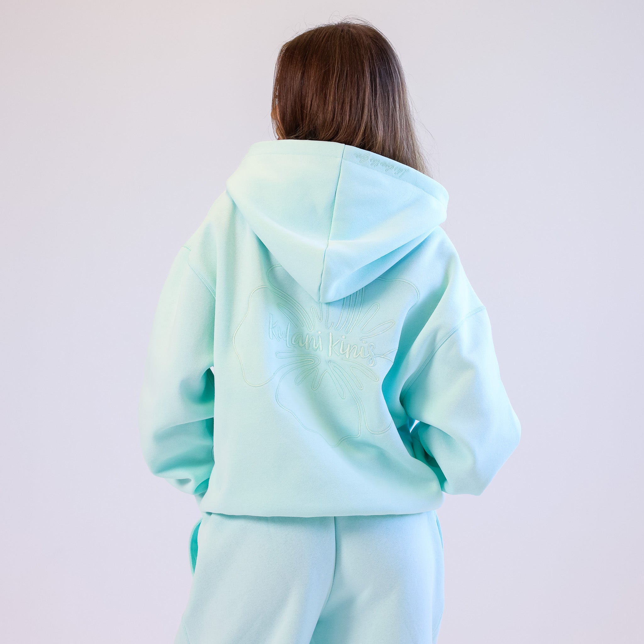 Embroidered Hoodie - Jelly Mint - Image 6