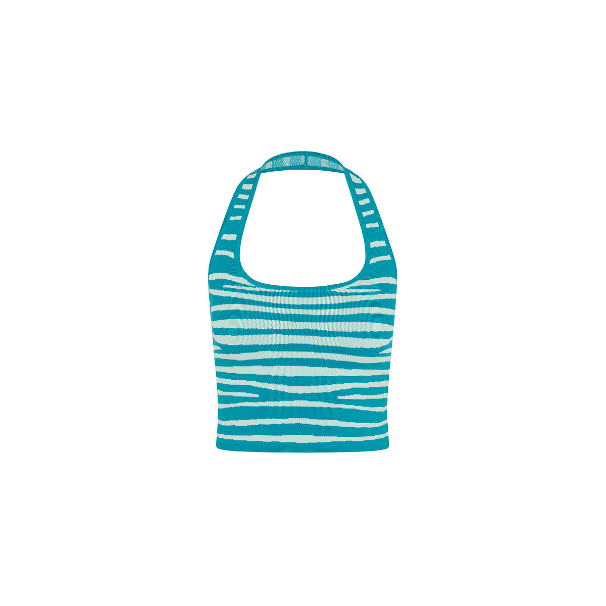 Knit Halter Tank Top - Stripe Hype