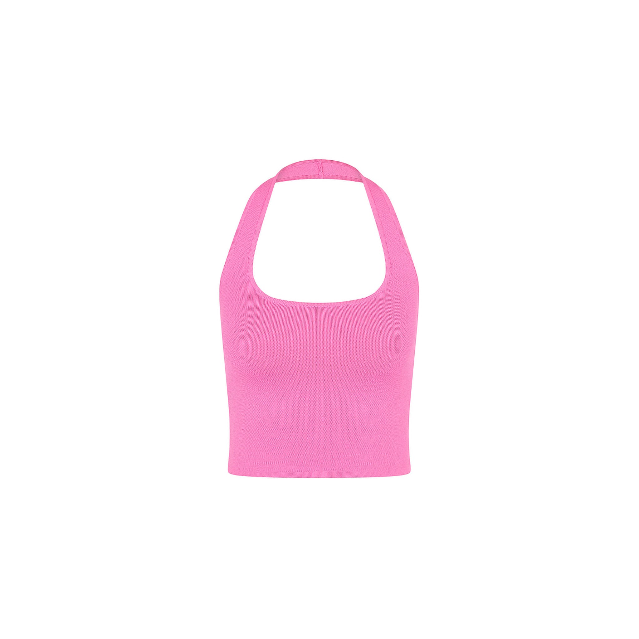 Knit Halter Tank Top - Island Rose