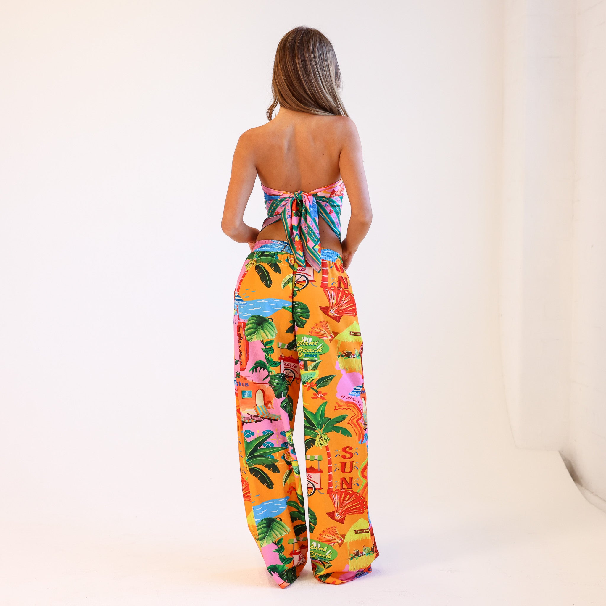 Drawstring Summer Pants - Sunlit Spritz - Image 5