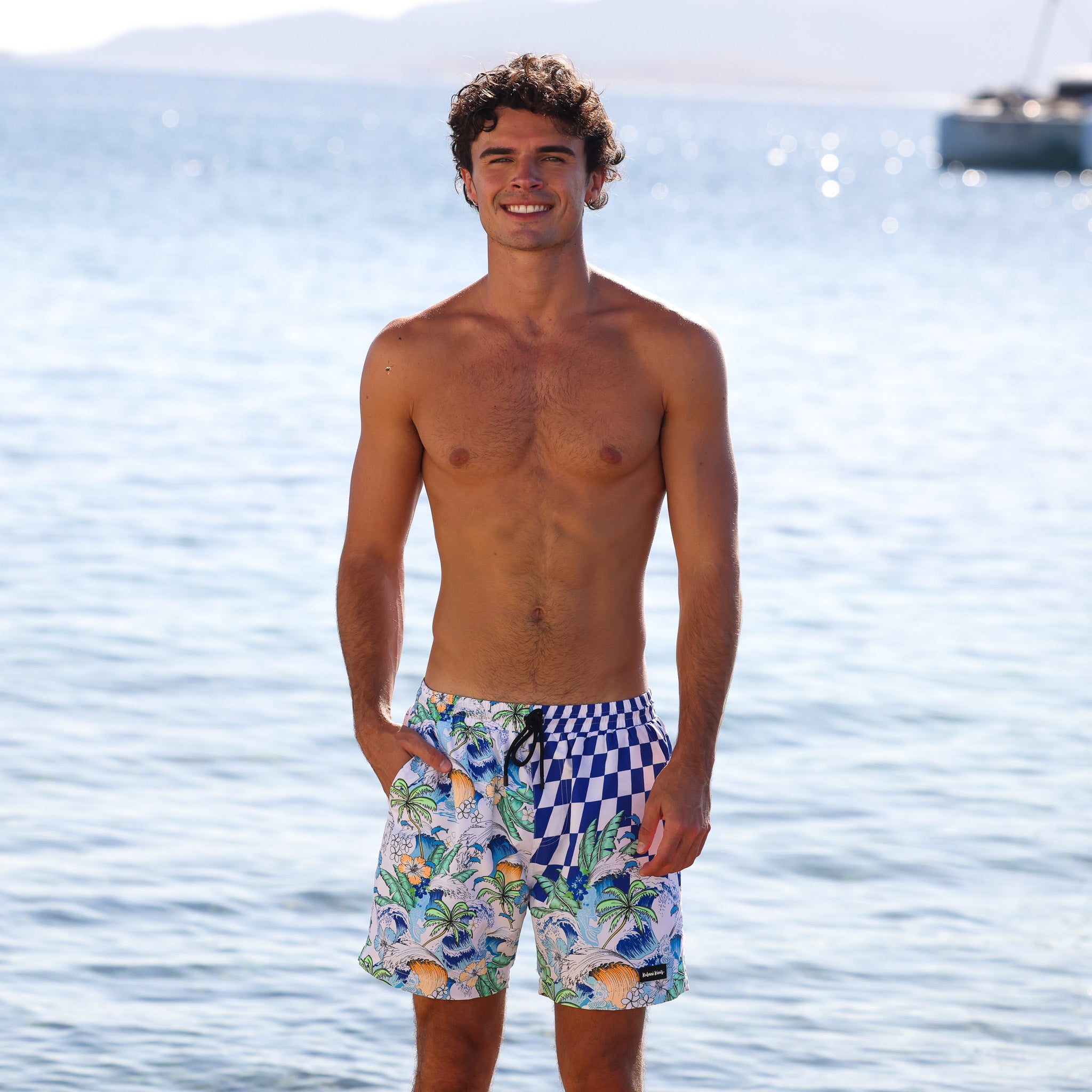 Alternative view of Men's Swim Trunks - Blue Crush