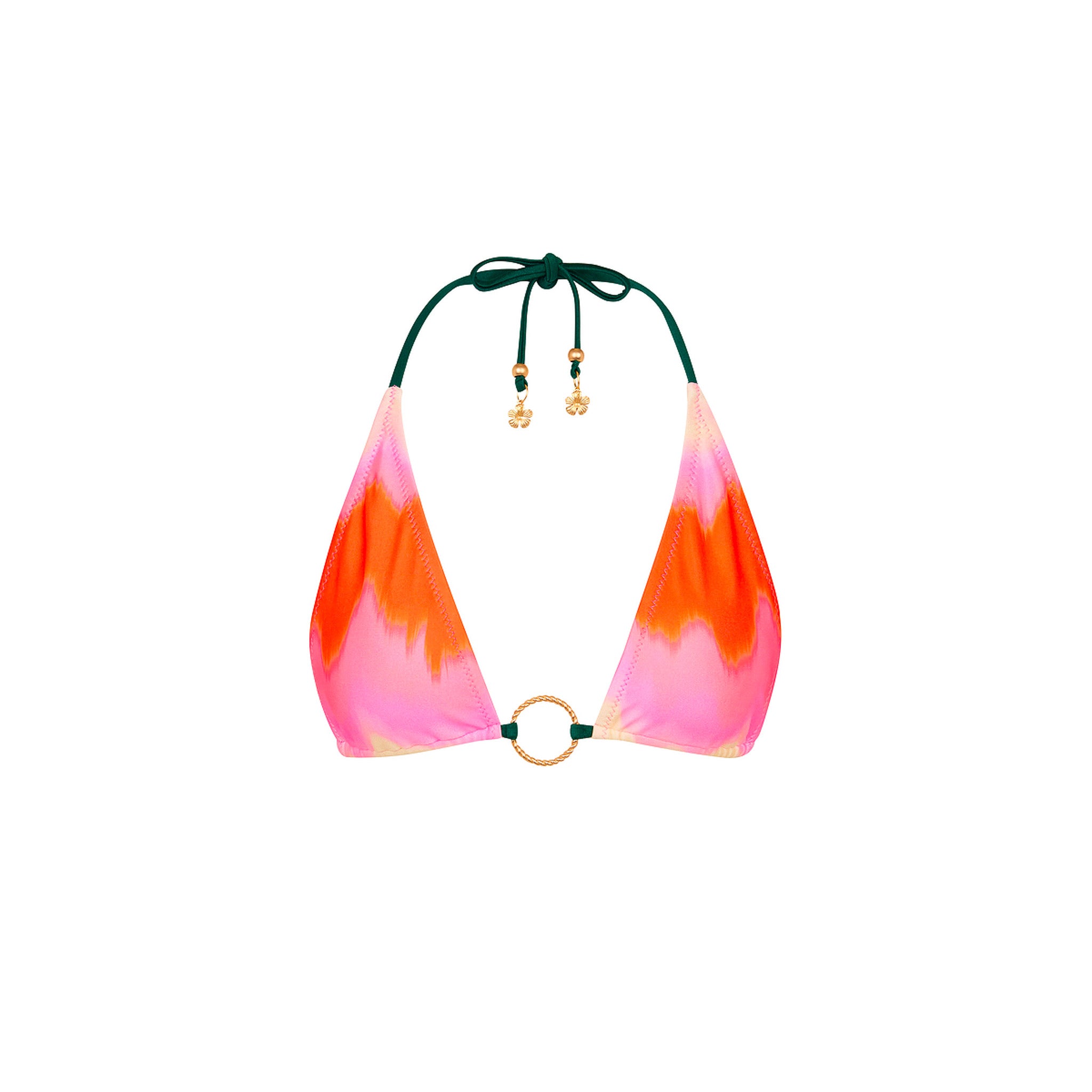 Ring Halter Bikini Top - Strawberry Vanilla