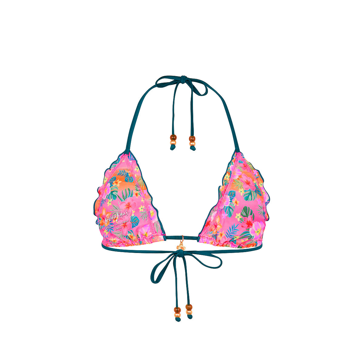 Lettuce Edge Bralette Bikini Top - Summer Glow - Image 10