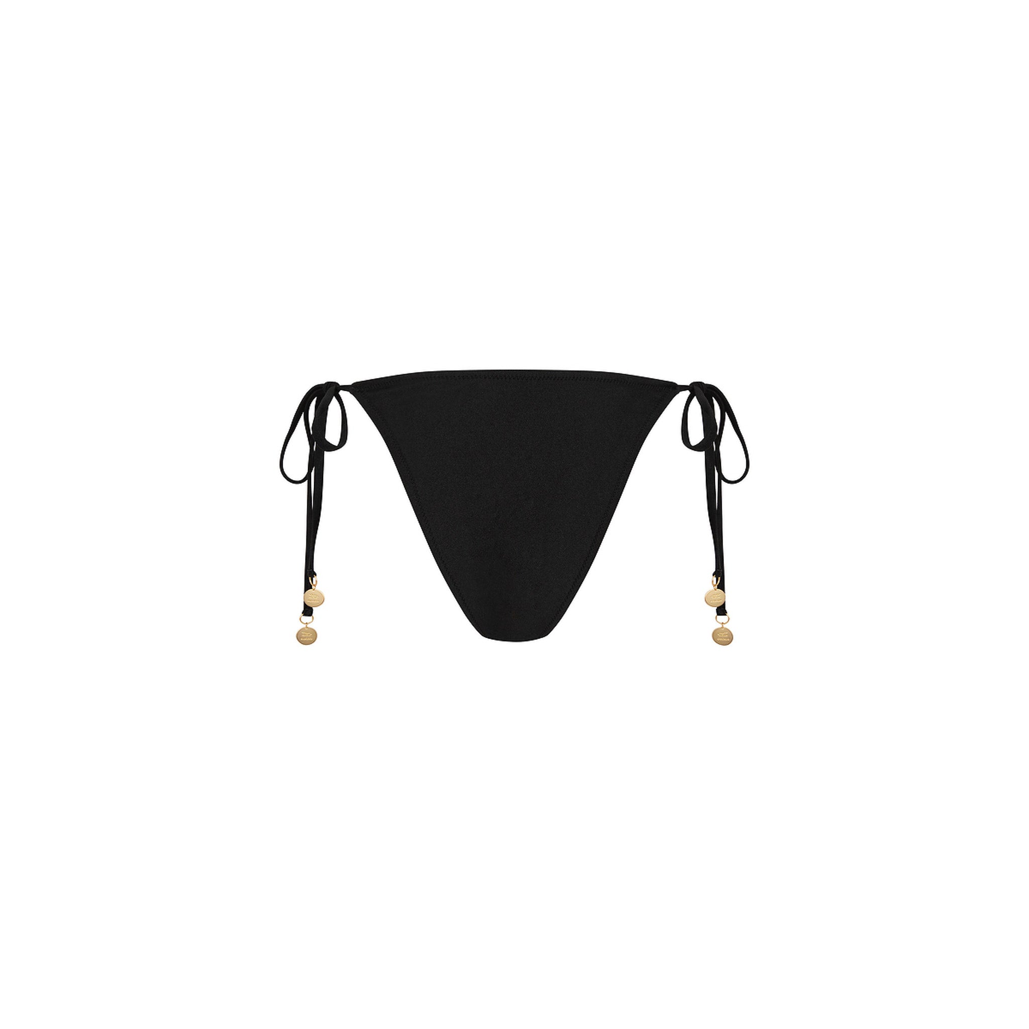 Ring Cheeky Tie Bikini Bottom - Twilight Black - Image 9