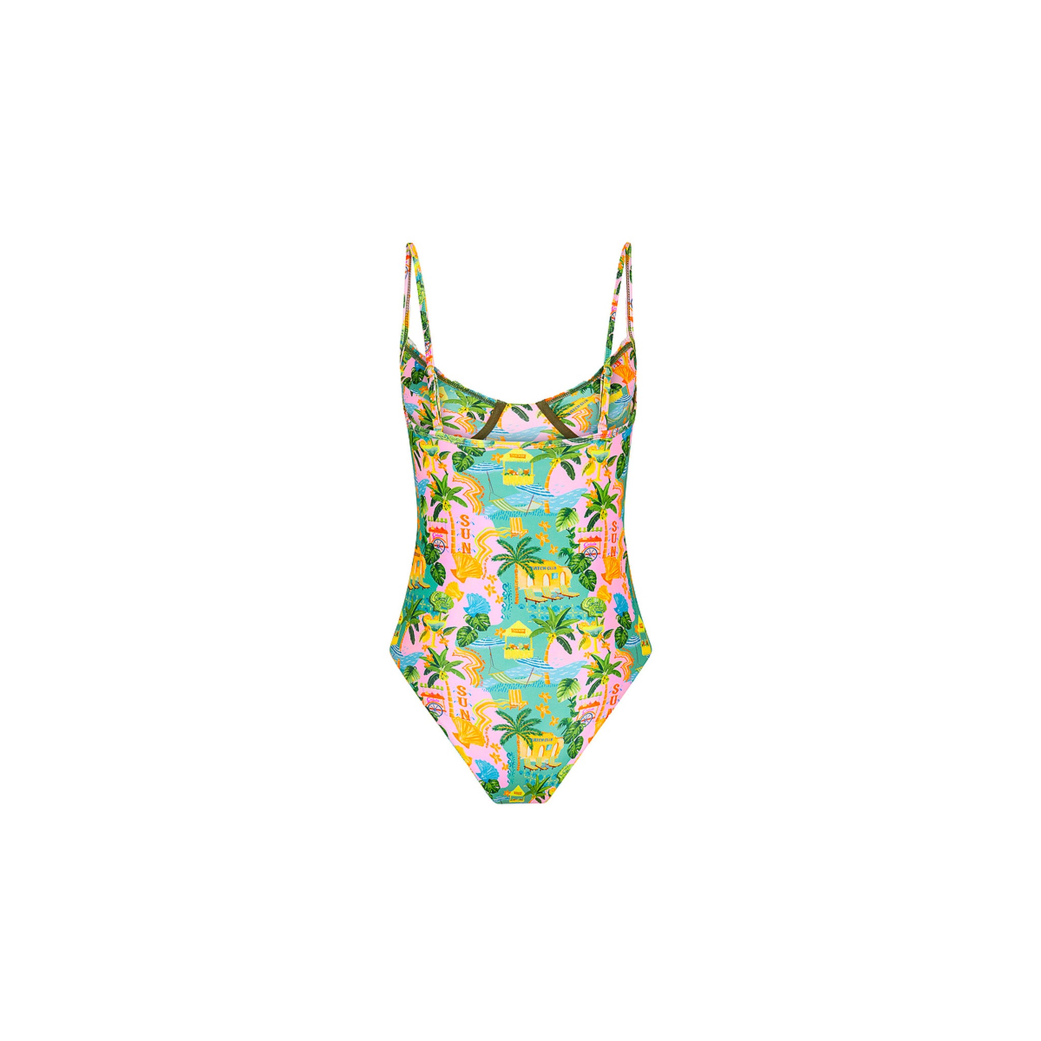 Double Ruffle Underwire One Piece - Sunlit Spritz - Image 10