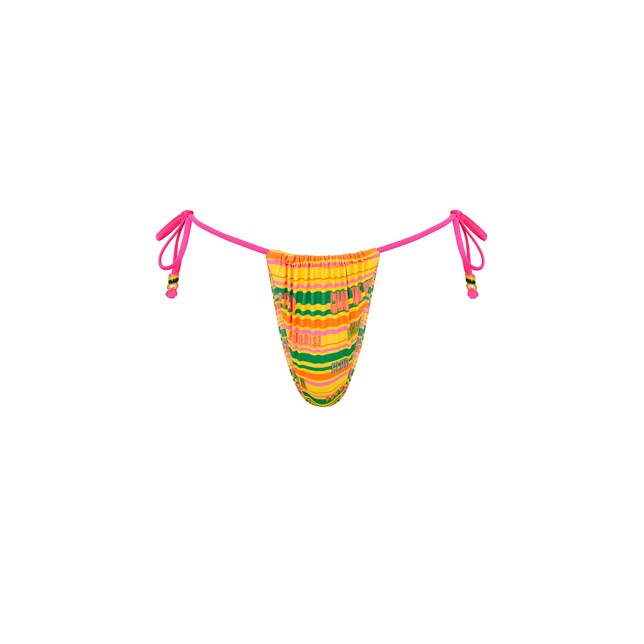 Gathered Tie Side Bikini Bottom - Sunshine Lover