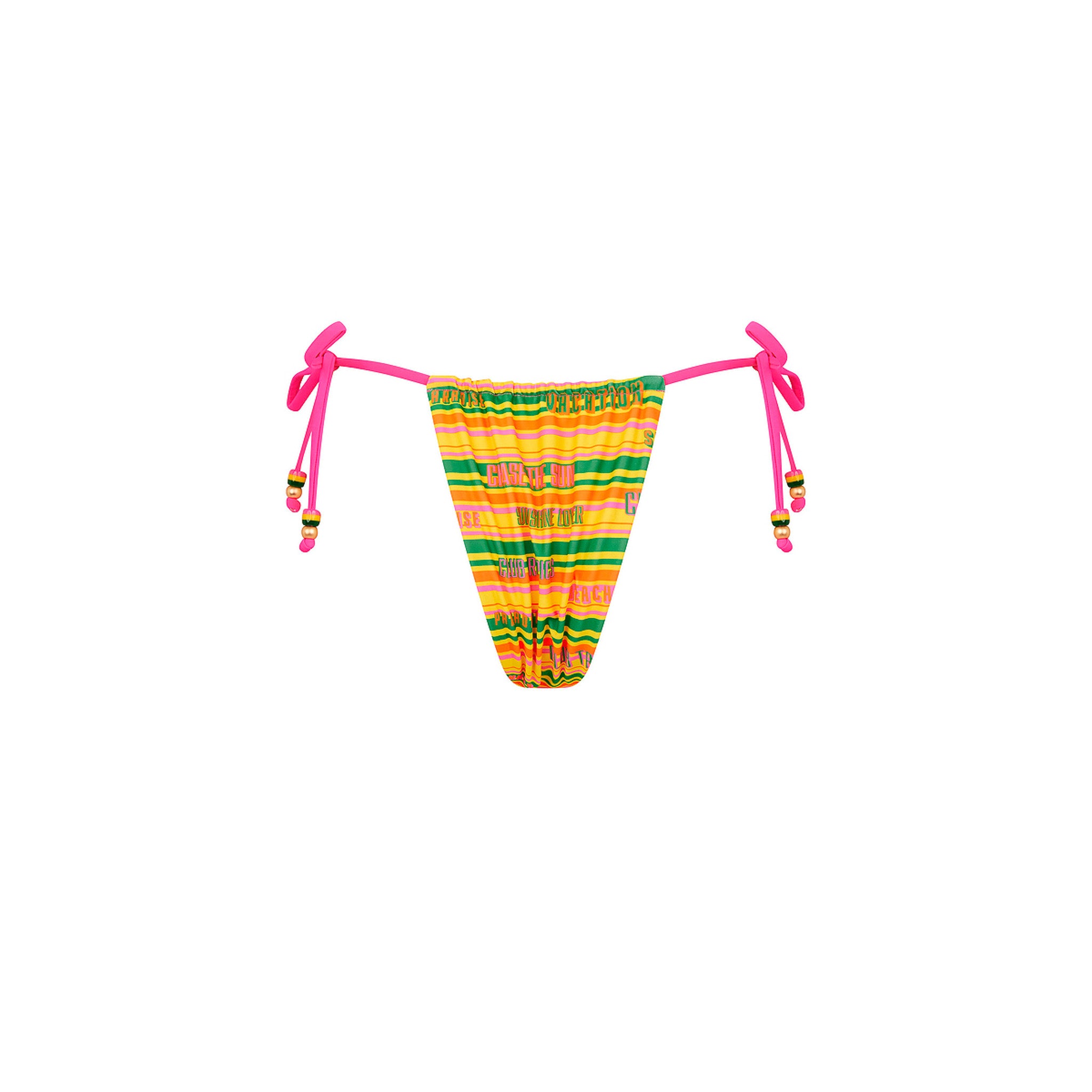 Gathered Tie Side Bikini Bottom - Sunshine Lover - Image 10