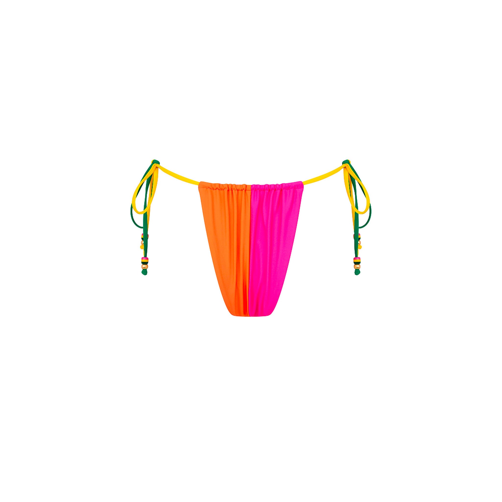 Splice Gathered Tie Bikini Bottom - Passionfruit Punch - Image 11