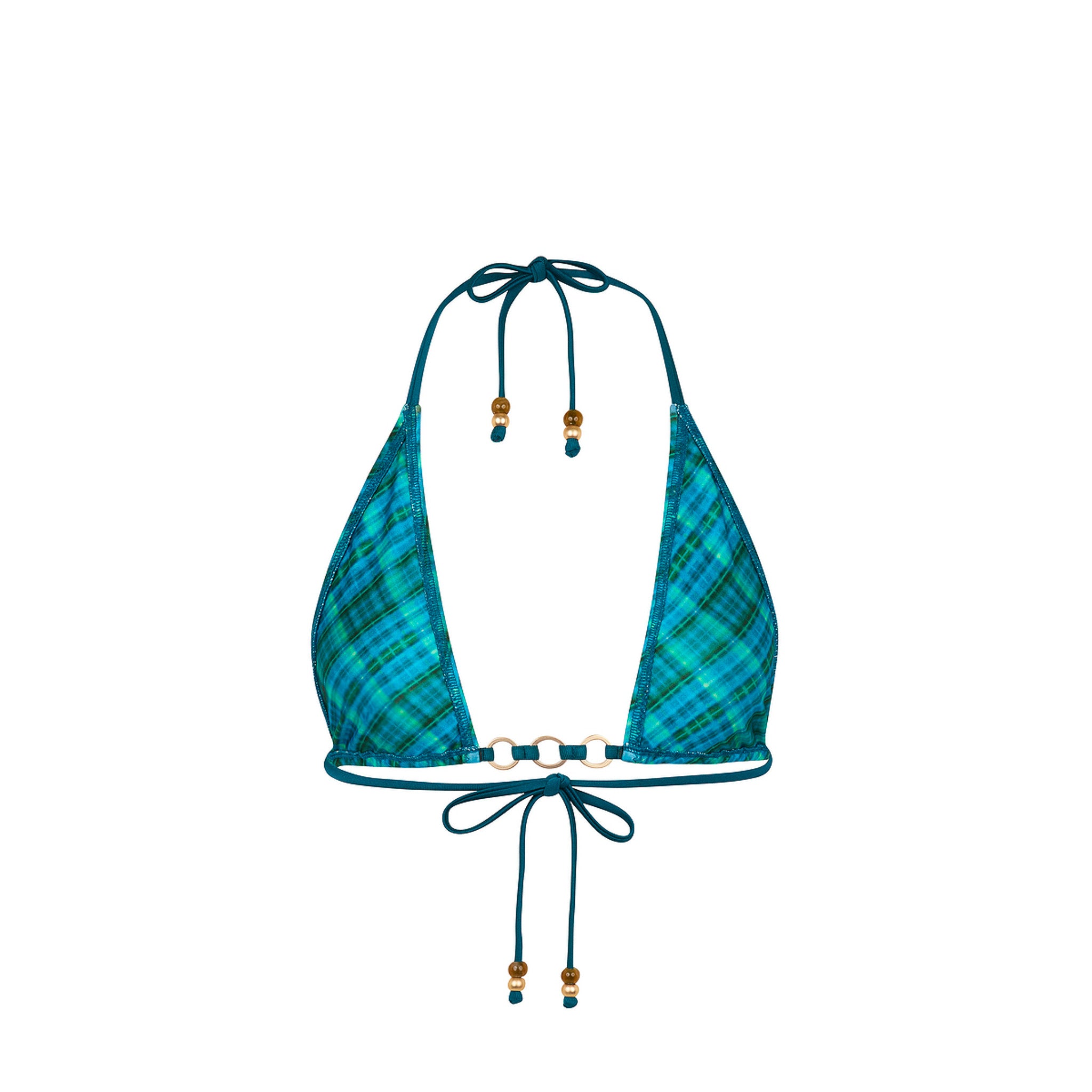 Trio Ring Triangle Bikini Top - Tropic Dip - Image 10