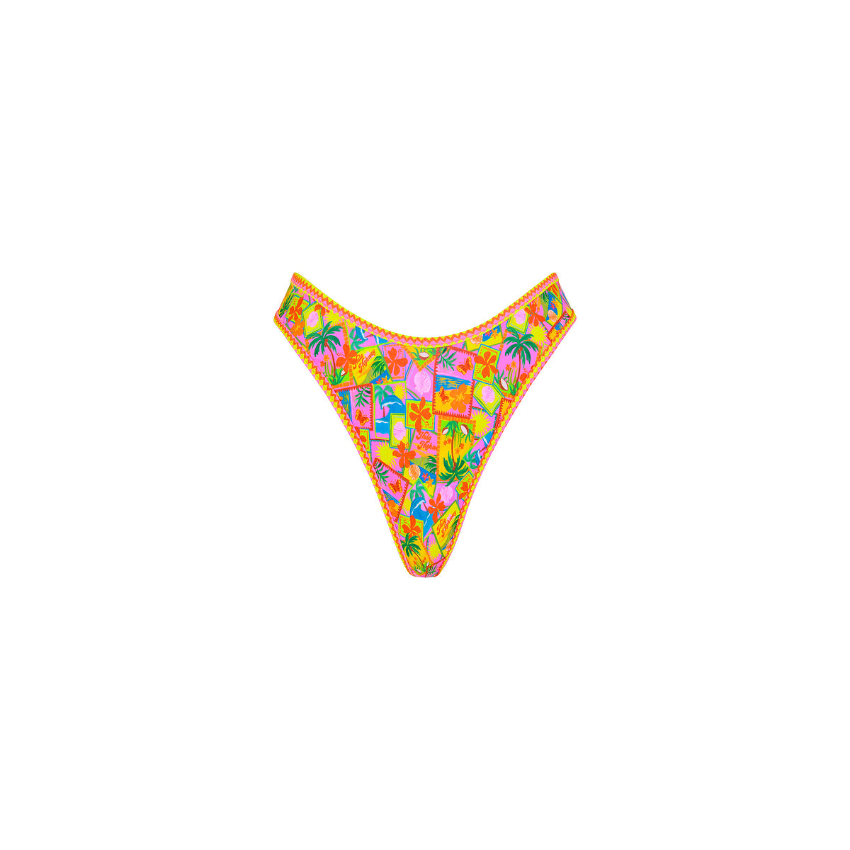 High Leg Thong Bikini Bottom - Sunshine Snaps