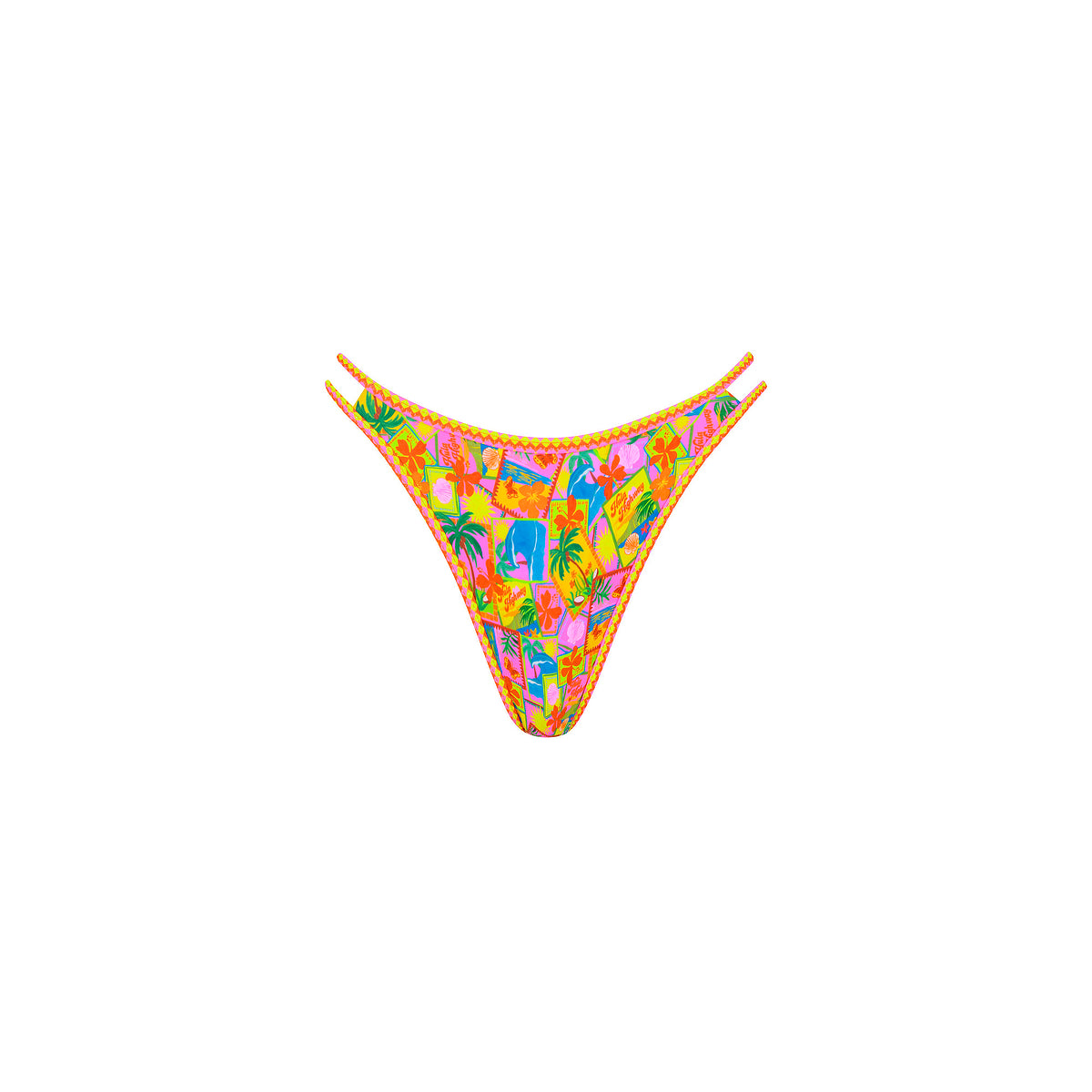 Twin Strap Cheeky Bikini Bottom - Sunshine Snaps