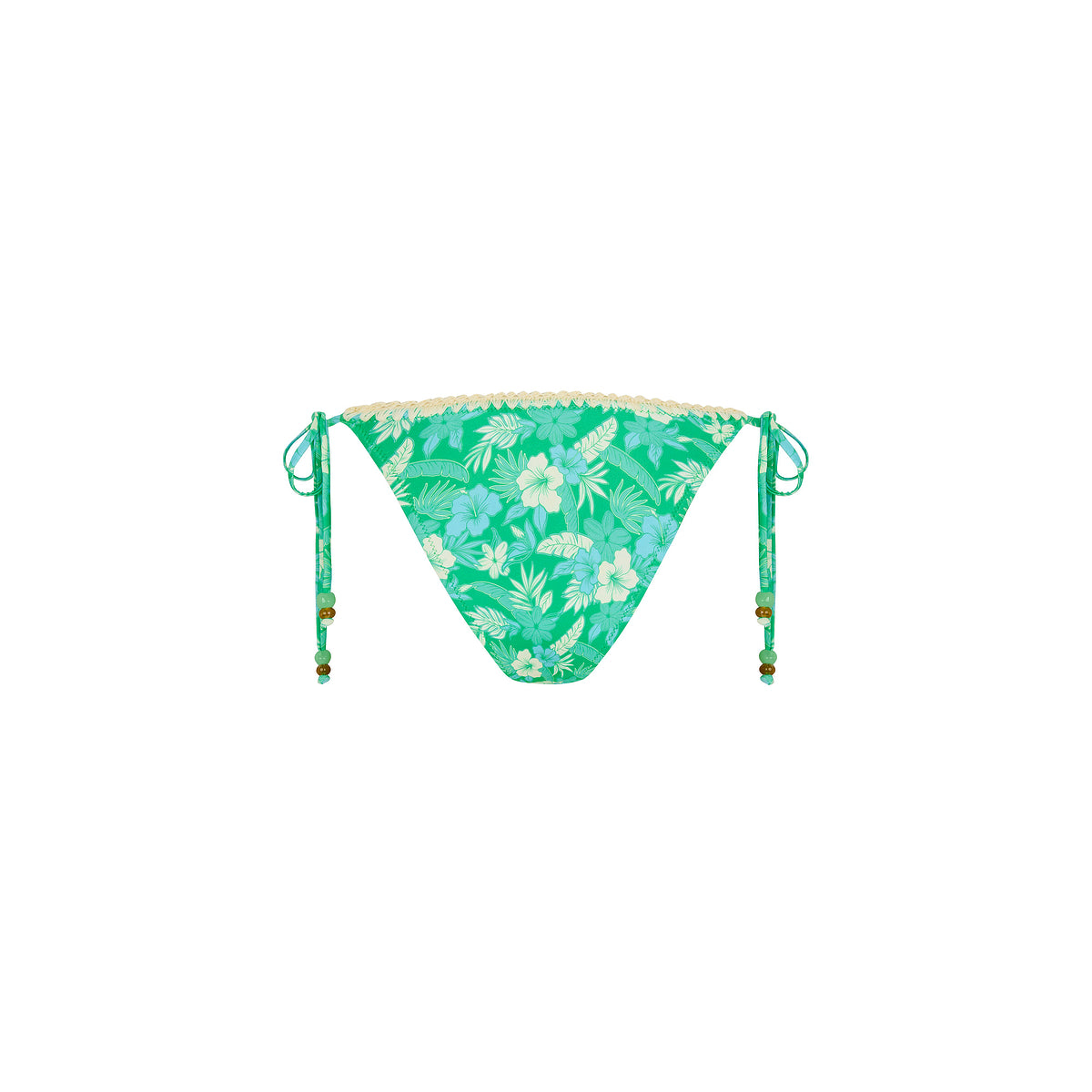 Crochet Dipped Cheeky Tie Bikini Bottom - Barefoot Breeze - Image 8