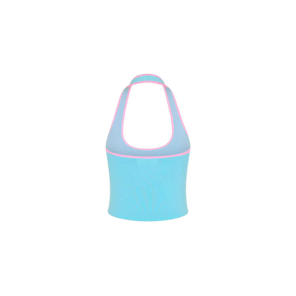 Knit Halter Tank Top - Island Sky - Image 10