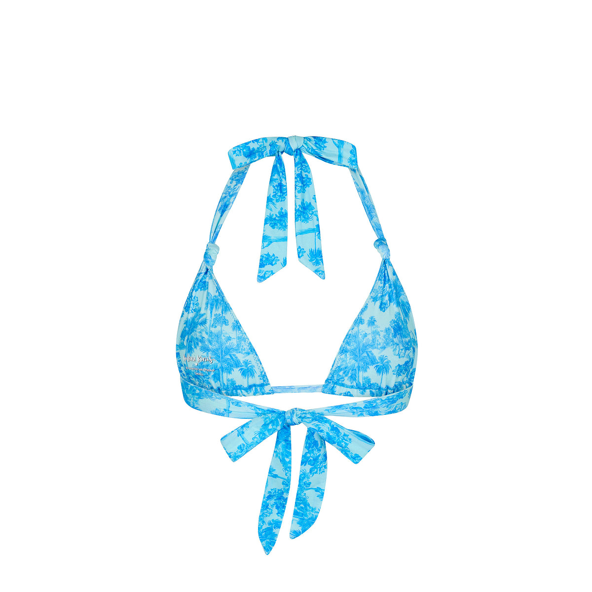 Soft Knot Halter Bikini Top - Ocean Paradise - Image 8