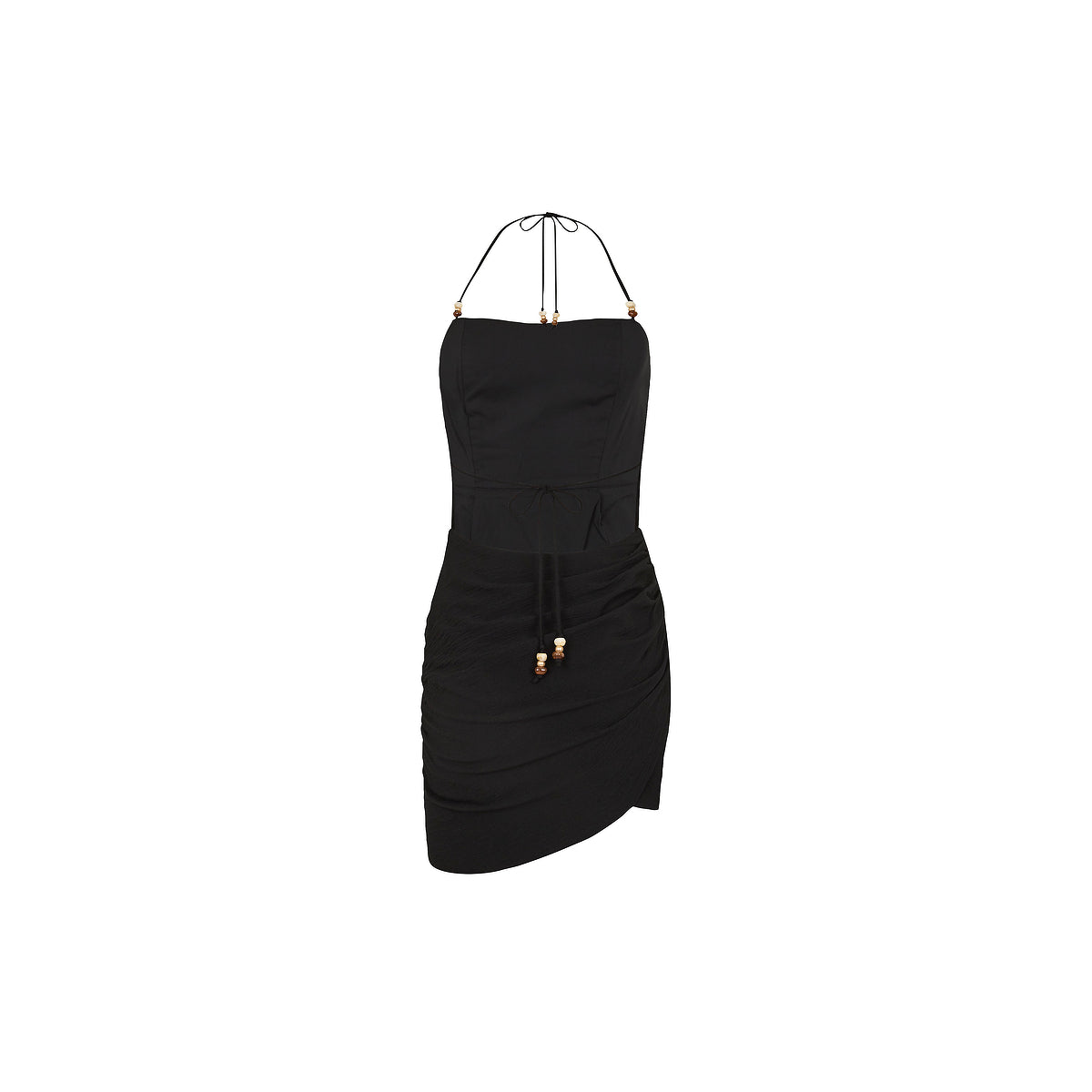 Ruched Side Mini Dress - Twilight Black - Image 10