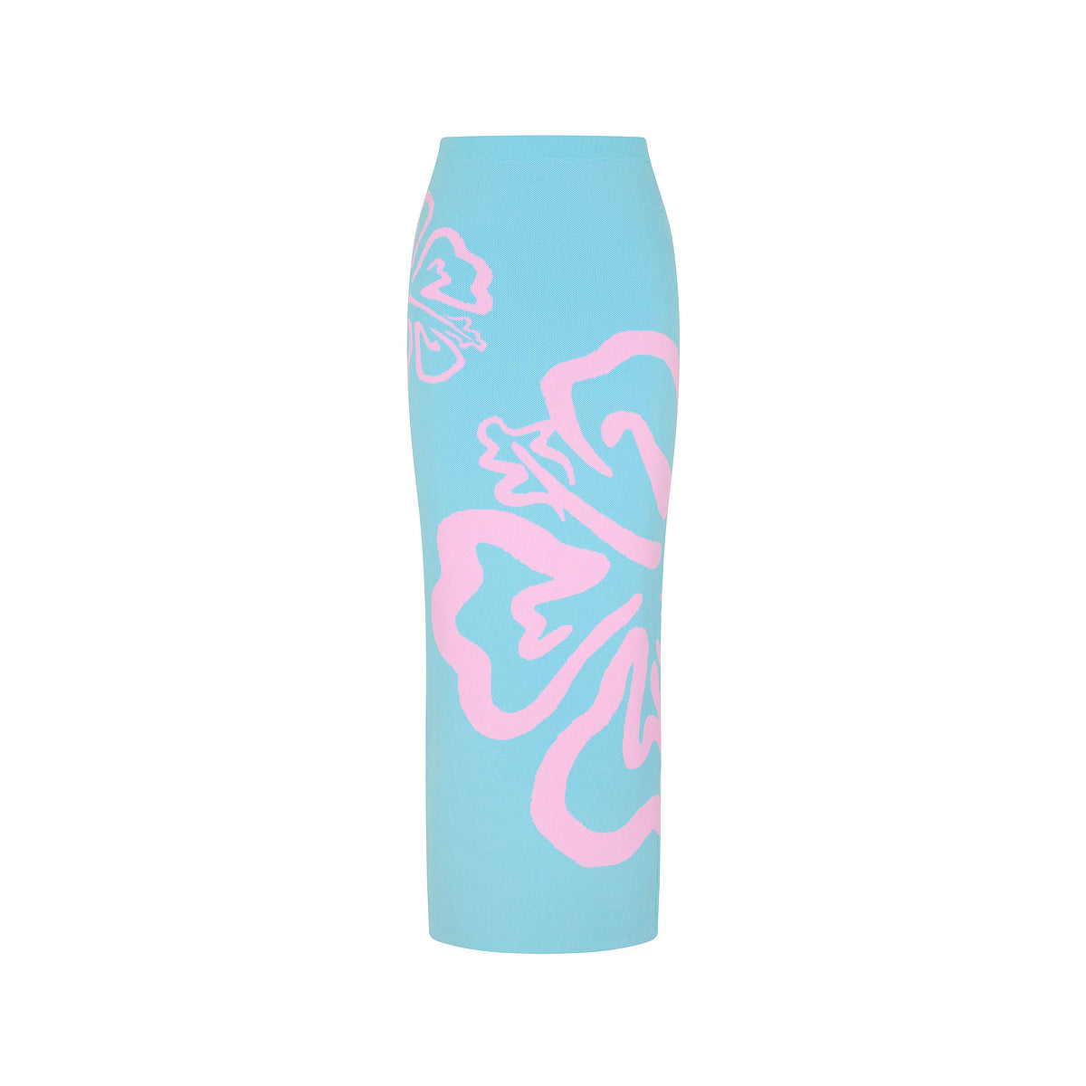 Knit Midi Skirt - Island Sky