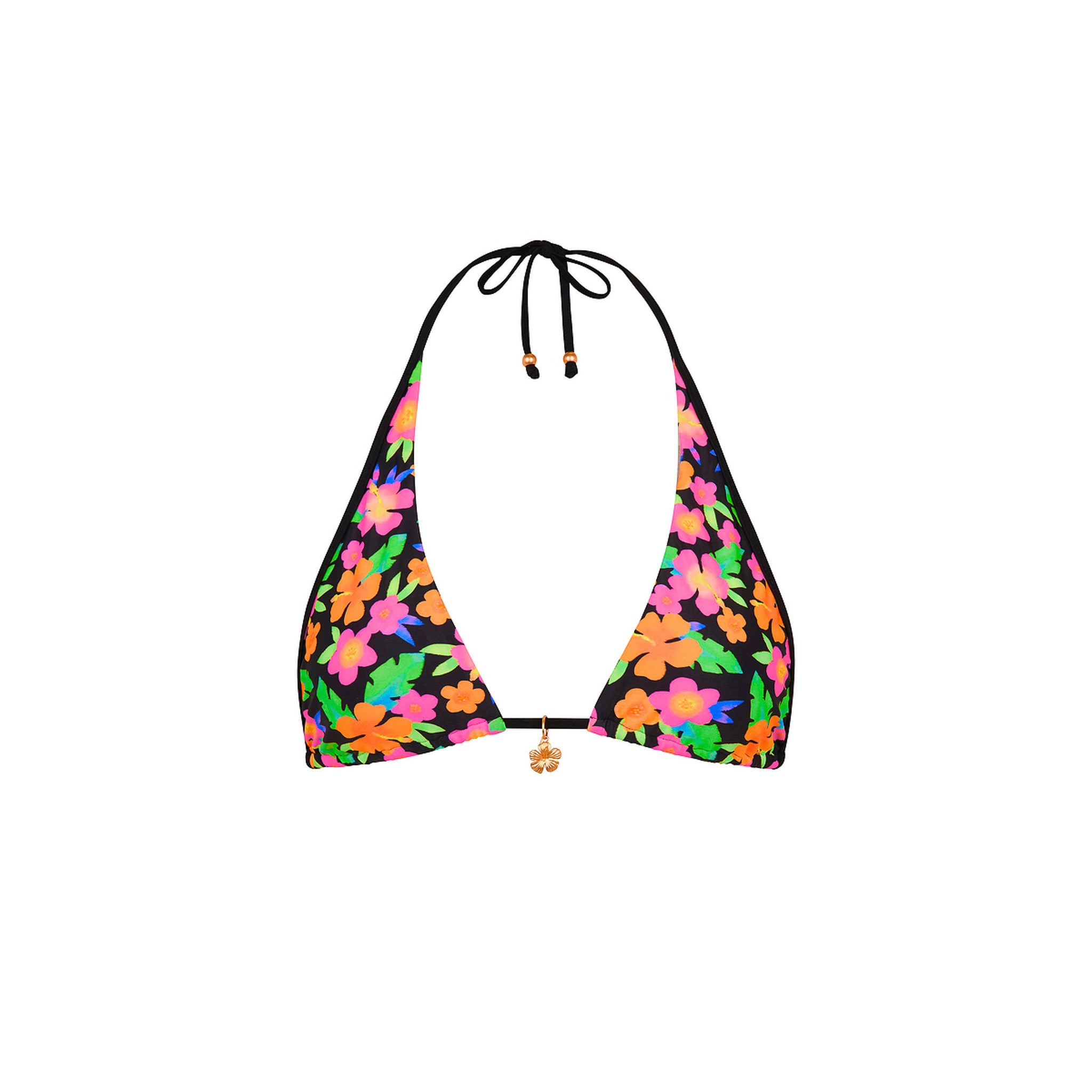Bind Tie Halter Bikini Top - Midnight Glow