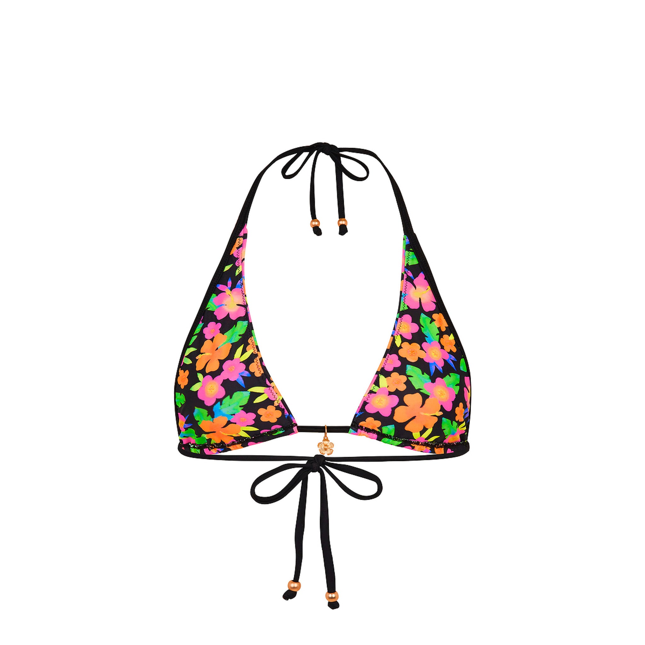 Bind Tie Halter Bikini Top - Midnight Glow - Image 10