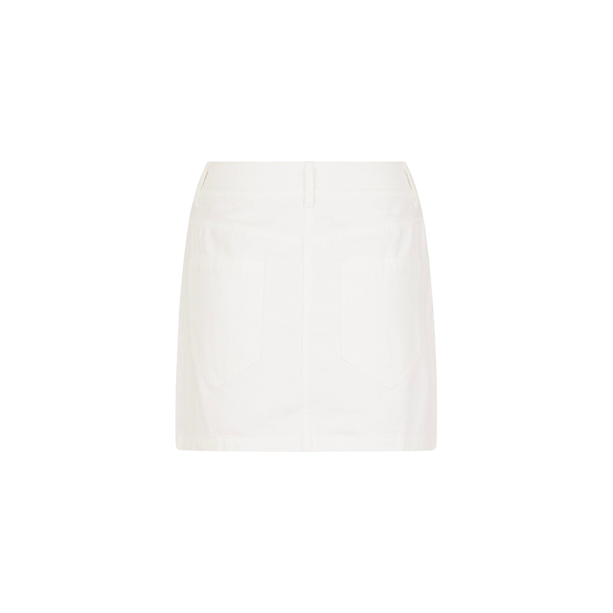 Applique Jean Mini Skirt - Chantilly Denim - Image 11