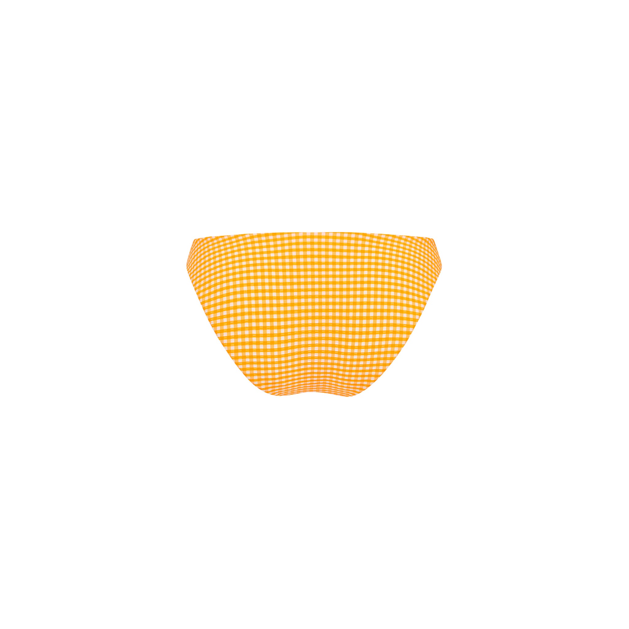 Minimal Full Coverage Bikini Bottom - Orange Cream - Image 12