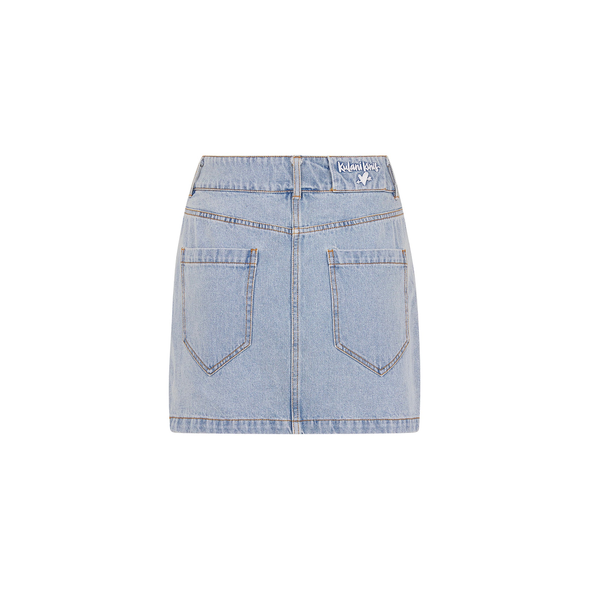 Applique Jean Mini Skirt - Starlit Denim - Image 10