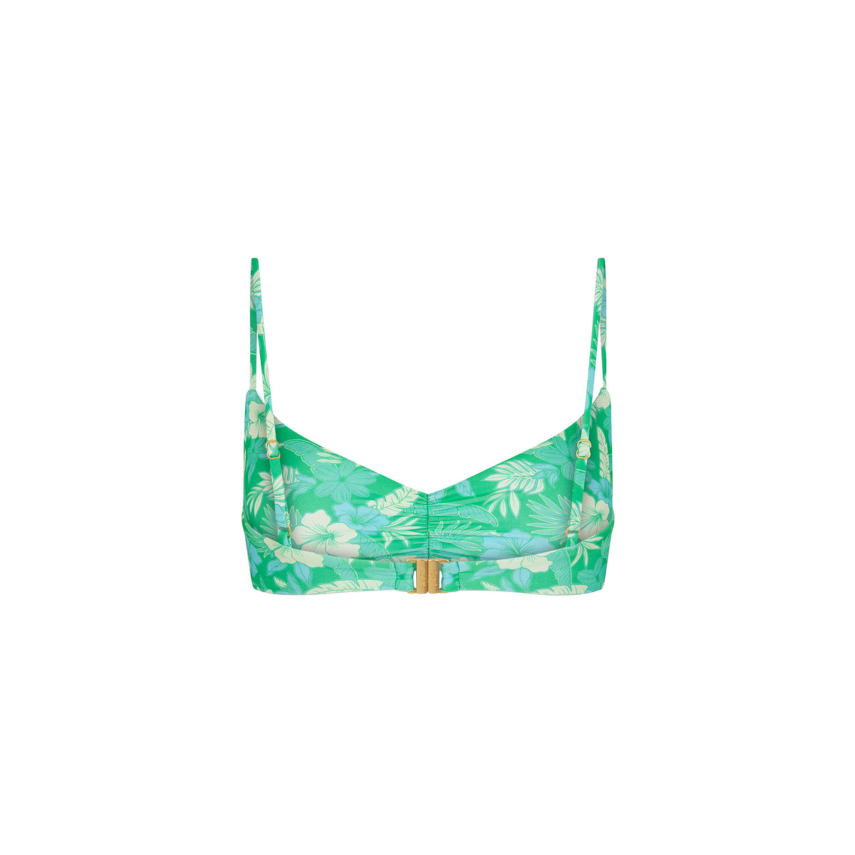 Gathered Mini Crop Bikini Top - Barefoot Breeze - Image 7