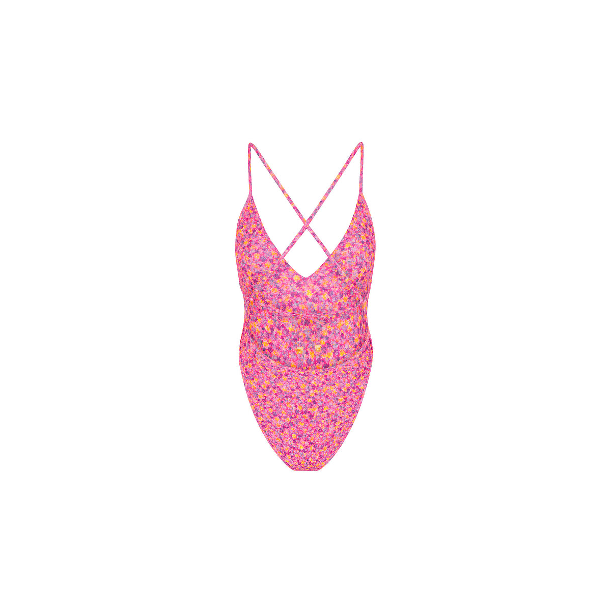 Plunge Cross Back One Piece - Gelato Bloom - Image 7