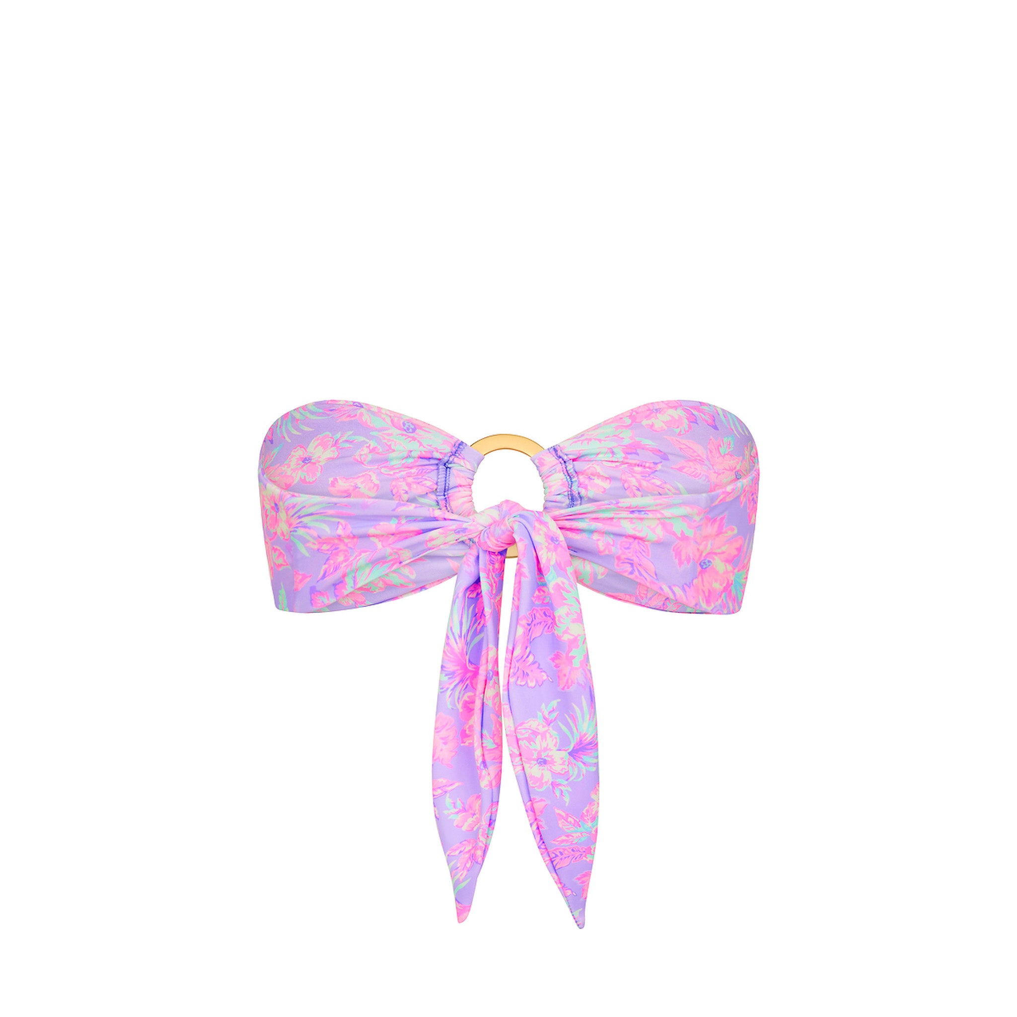 Strapless Bandeau Bikini Top - Lilac Love - Image 10