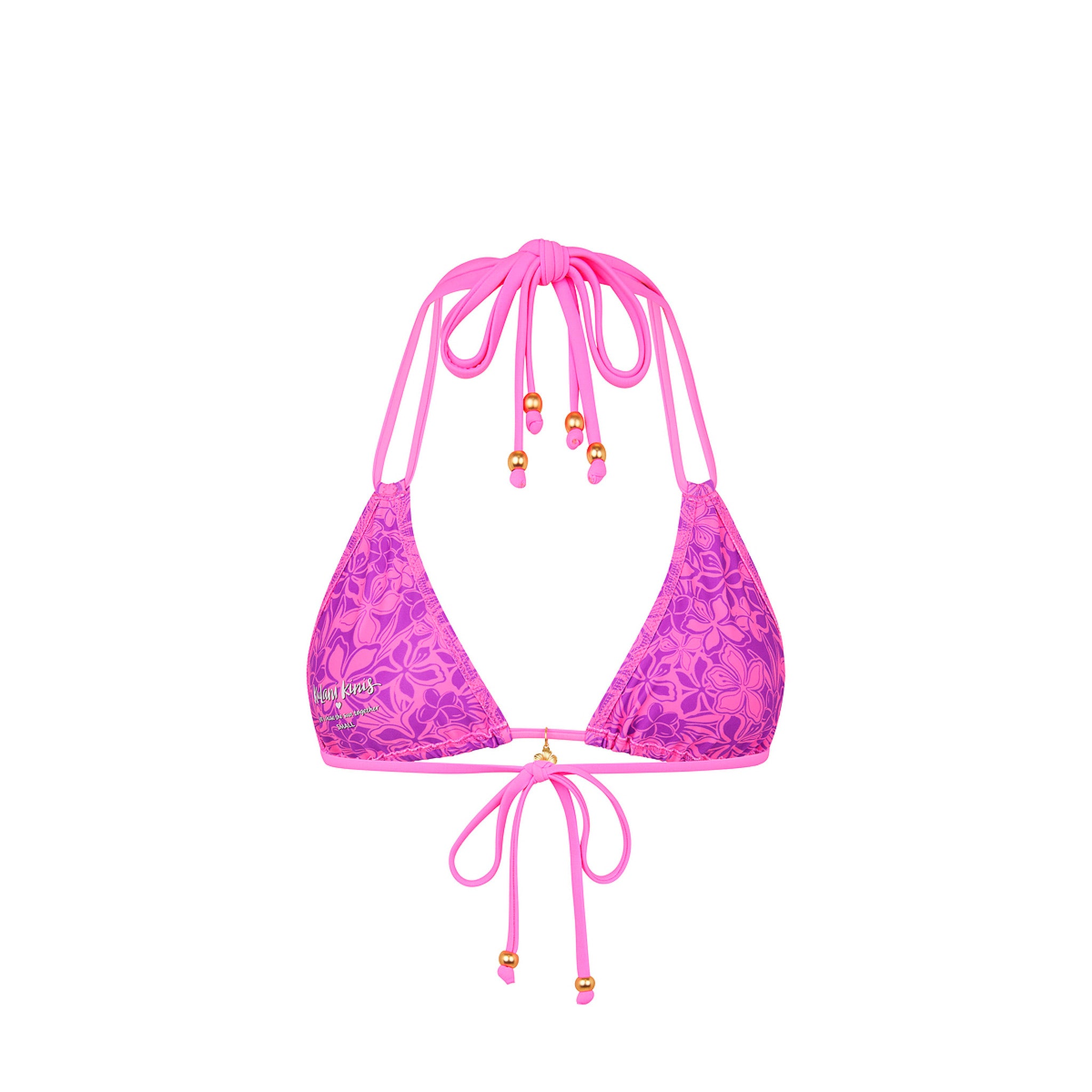 Halter Bralette Bikini Top - Bubble Berry - Image 11